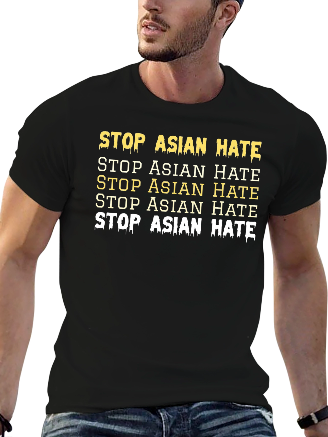 Stop Asian Hate Graphic Tee - Unisex Activism T-Shirt