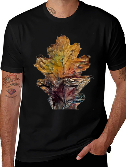 Autumn Leaf Graphic Tee - Nature Inspired Design