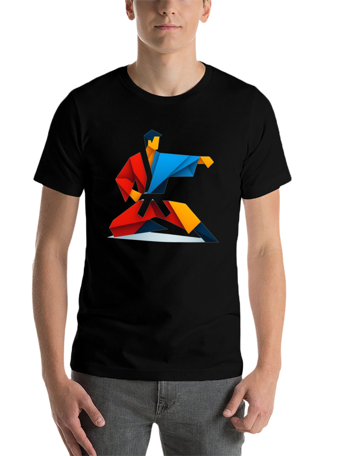 Geometric Karate Graphic Tee