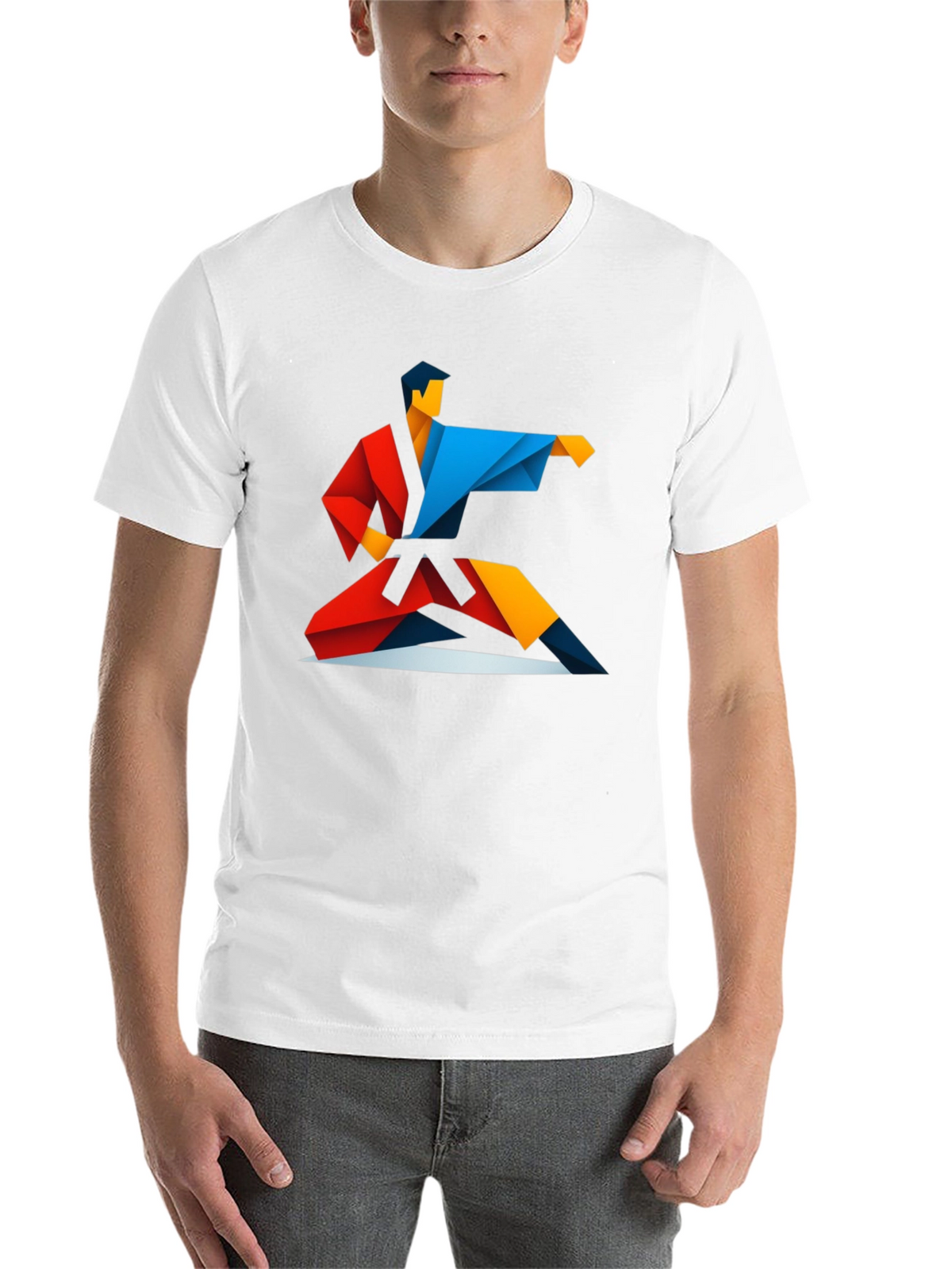 Geometric Karate Graphic Tee