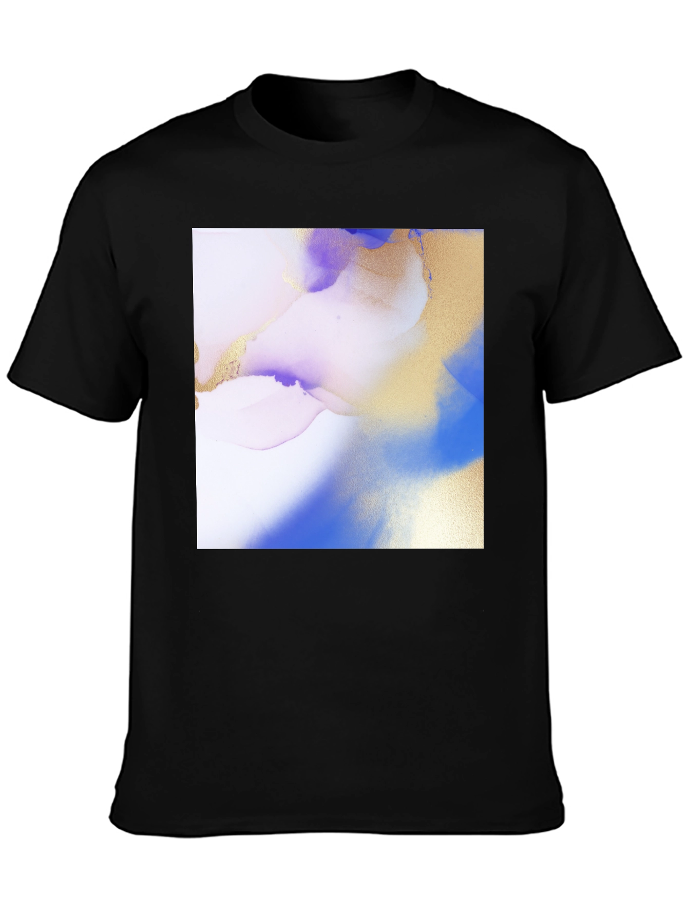 Abstract Art Print Black T-Shirt