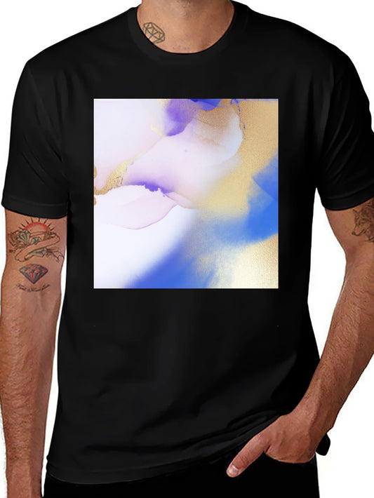 Abstract Art Print Black T-Shirt