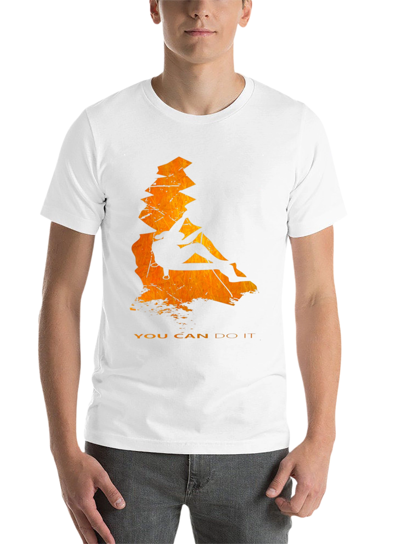 Climbing Silhouette Graphic Tee - You Can Do It