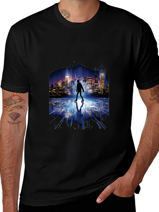 Cityscape Reflection T-Shirt - Urban Style