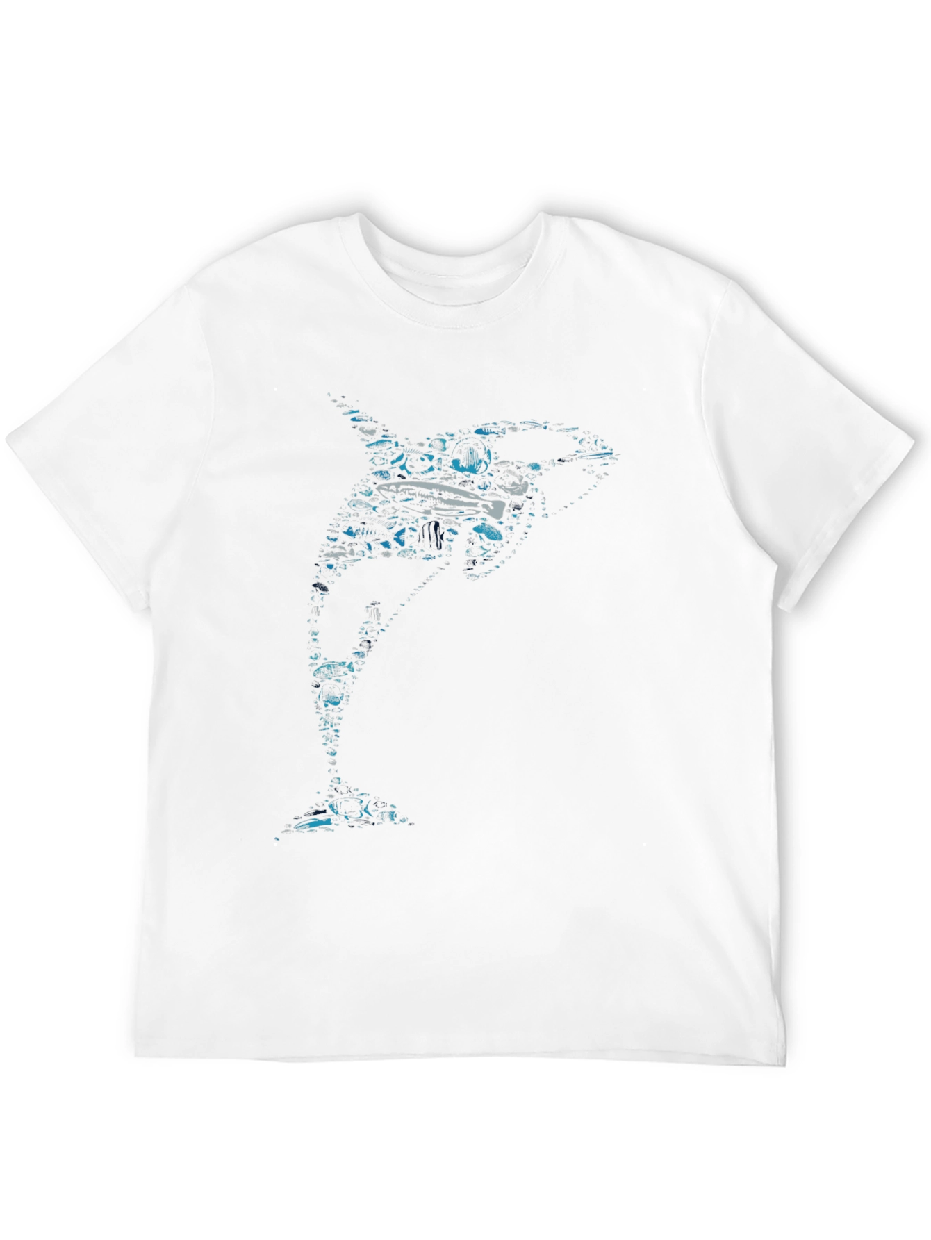 Orca Graphic Print Crew Neck T-Shirt