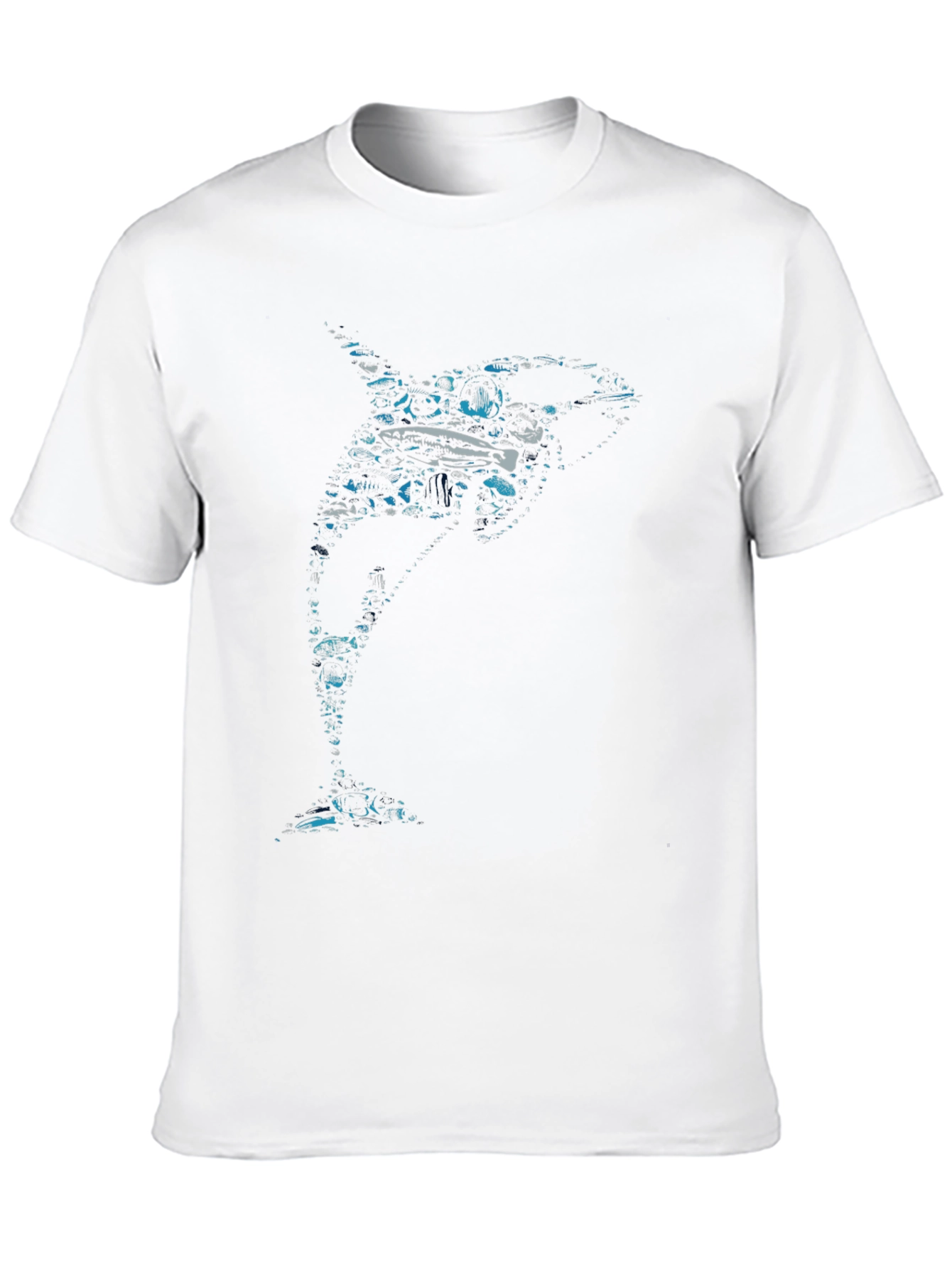 Orca Graphic Print Crew Neck T-Shirt