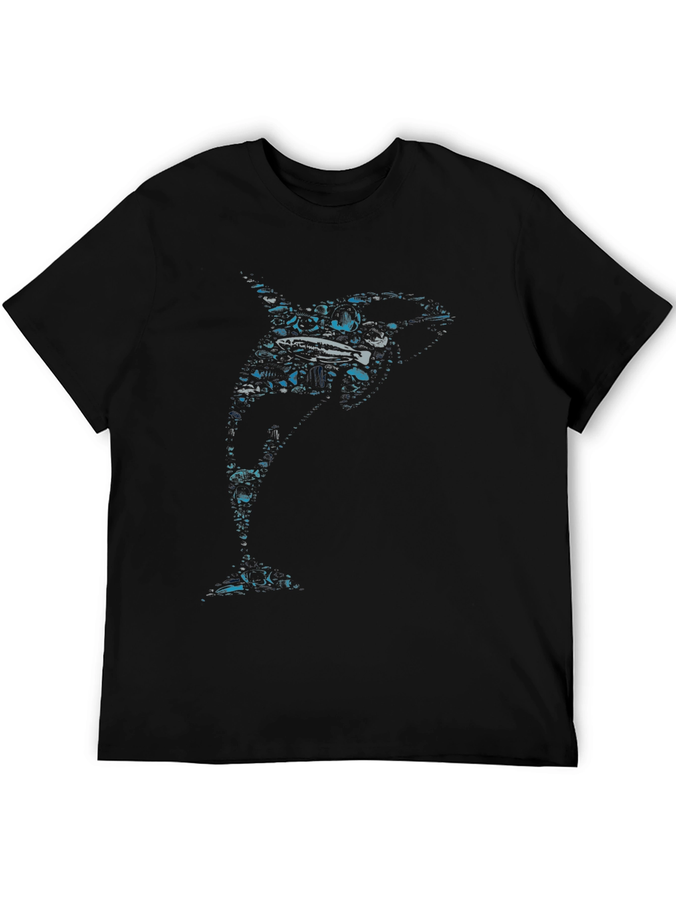 Orca Graphic Print Crew Neck T-Shirt