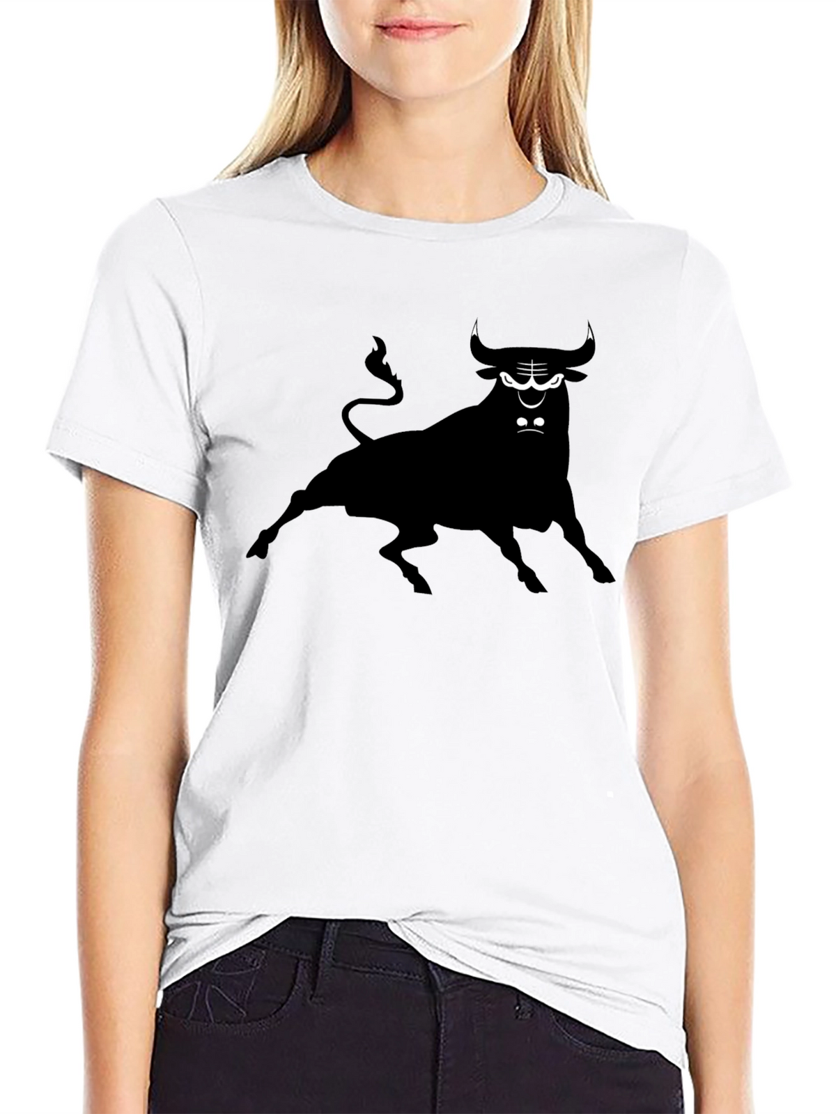 Black Bull Graphic Tee - Unique Design