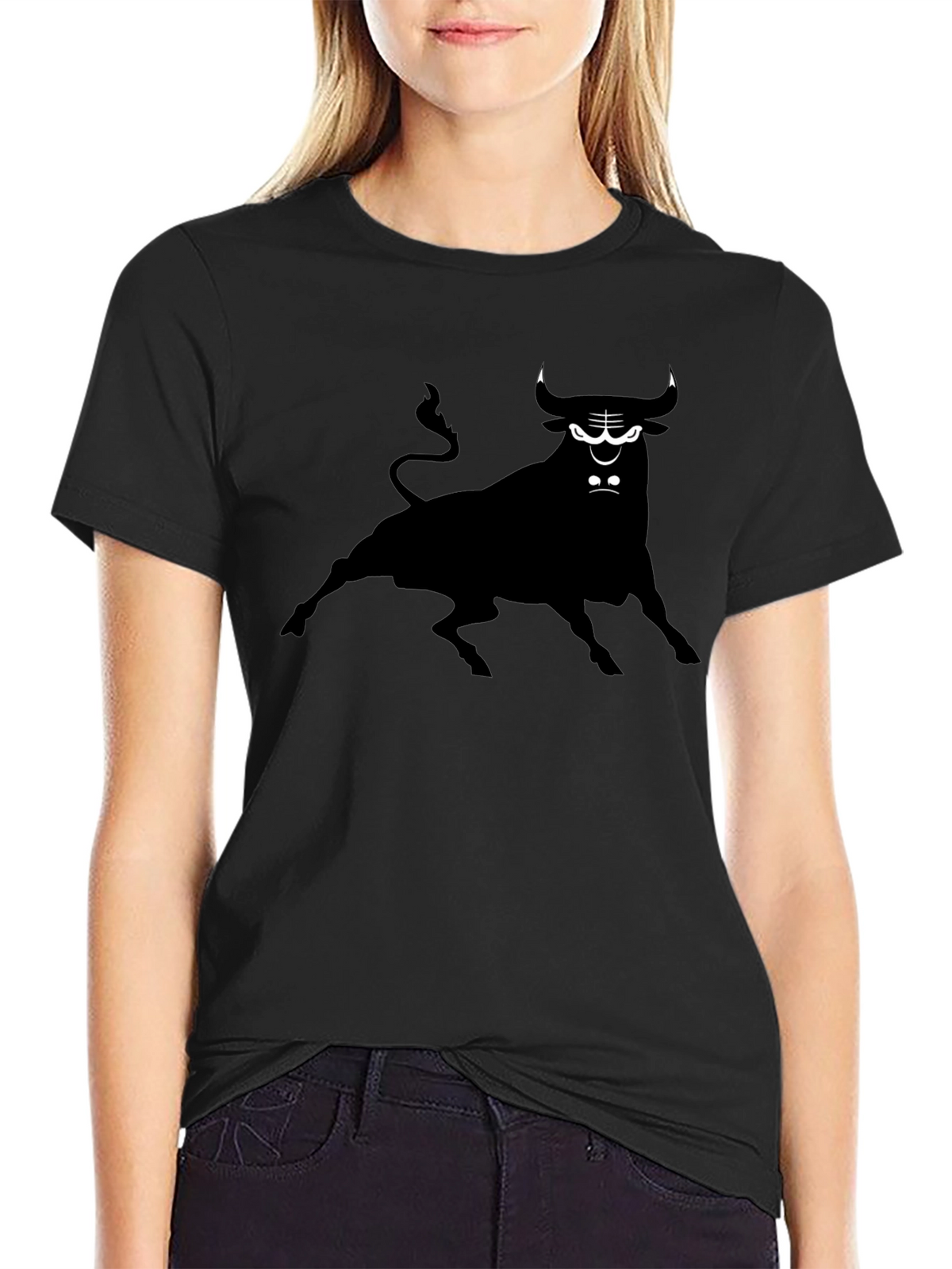 Black Bull Graphic Tee - Unique Design