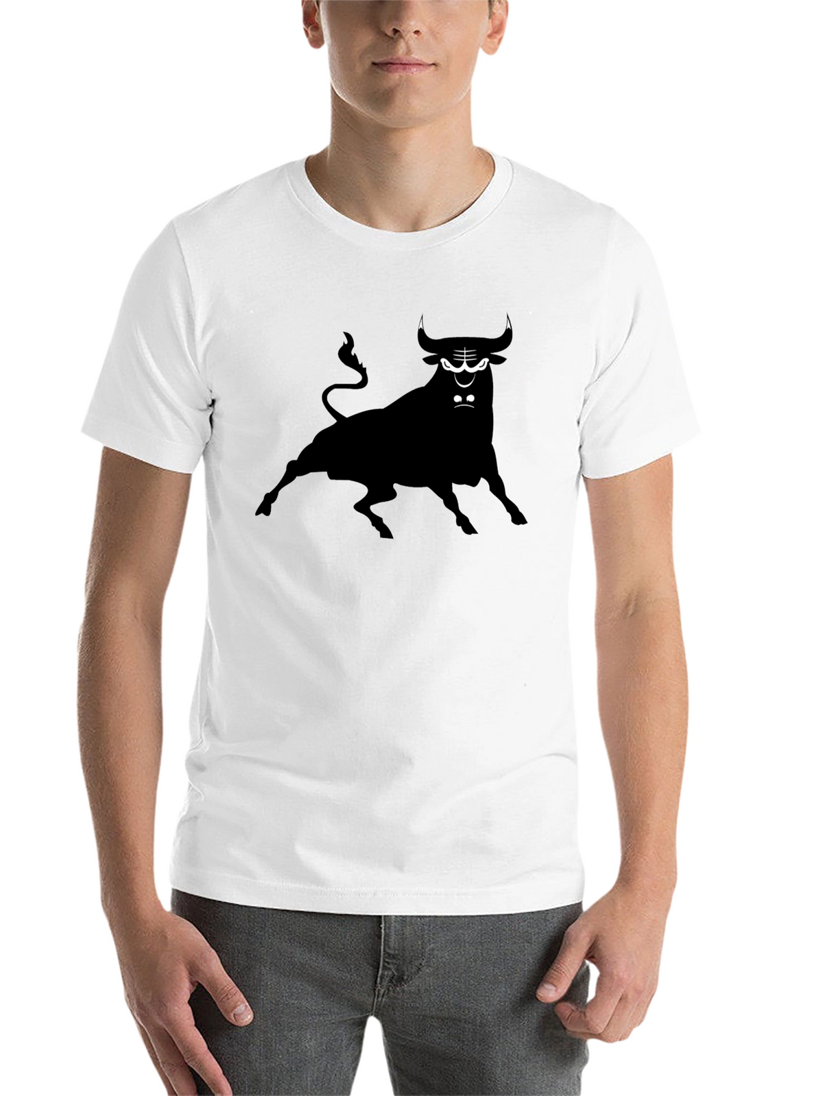 Black Bull Graphic Tee - Unique Design