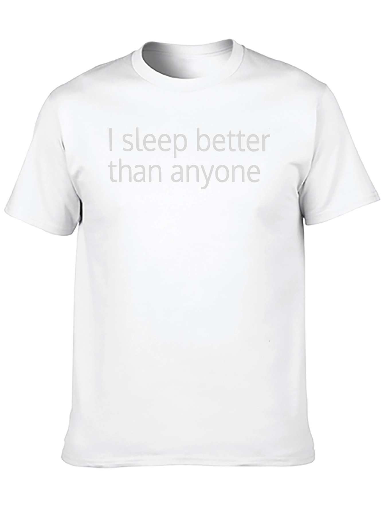 I Sleep Better Than Anyone Black T-Shirt