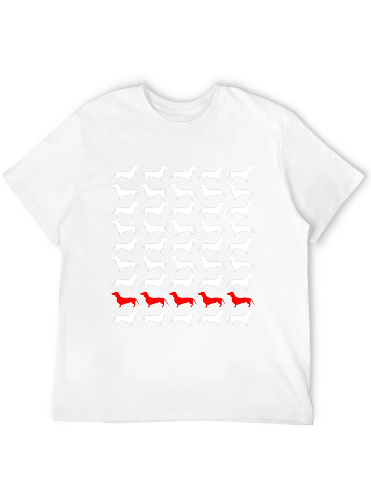 Dachshund Dog Pattern T-Shirt