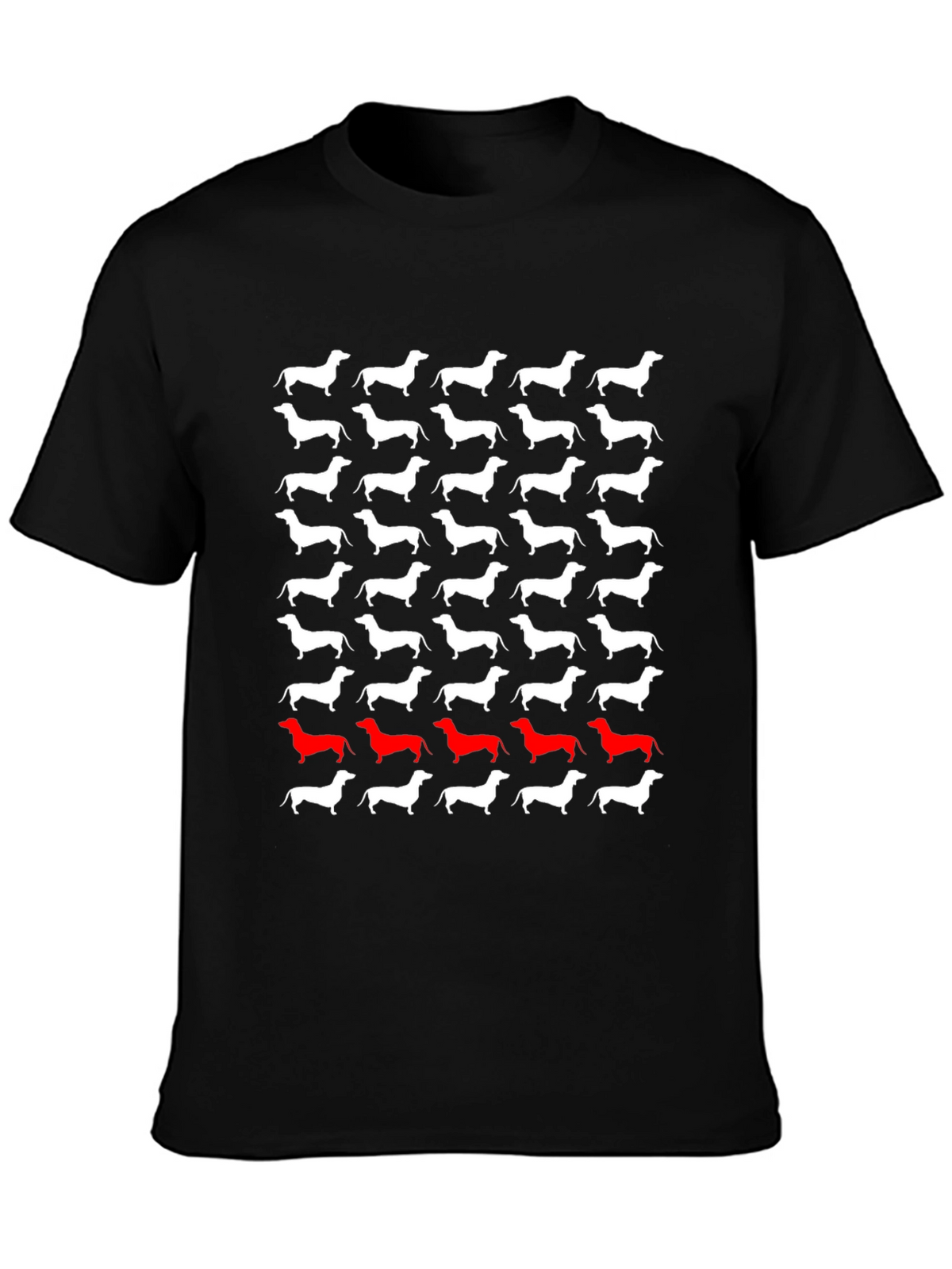 Dachshund Dog Pattern T-Shirt
