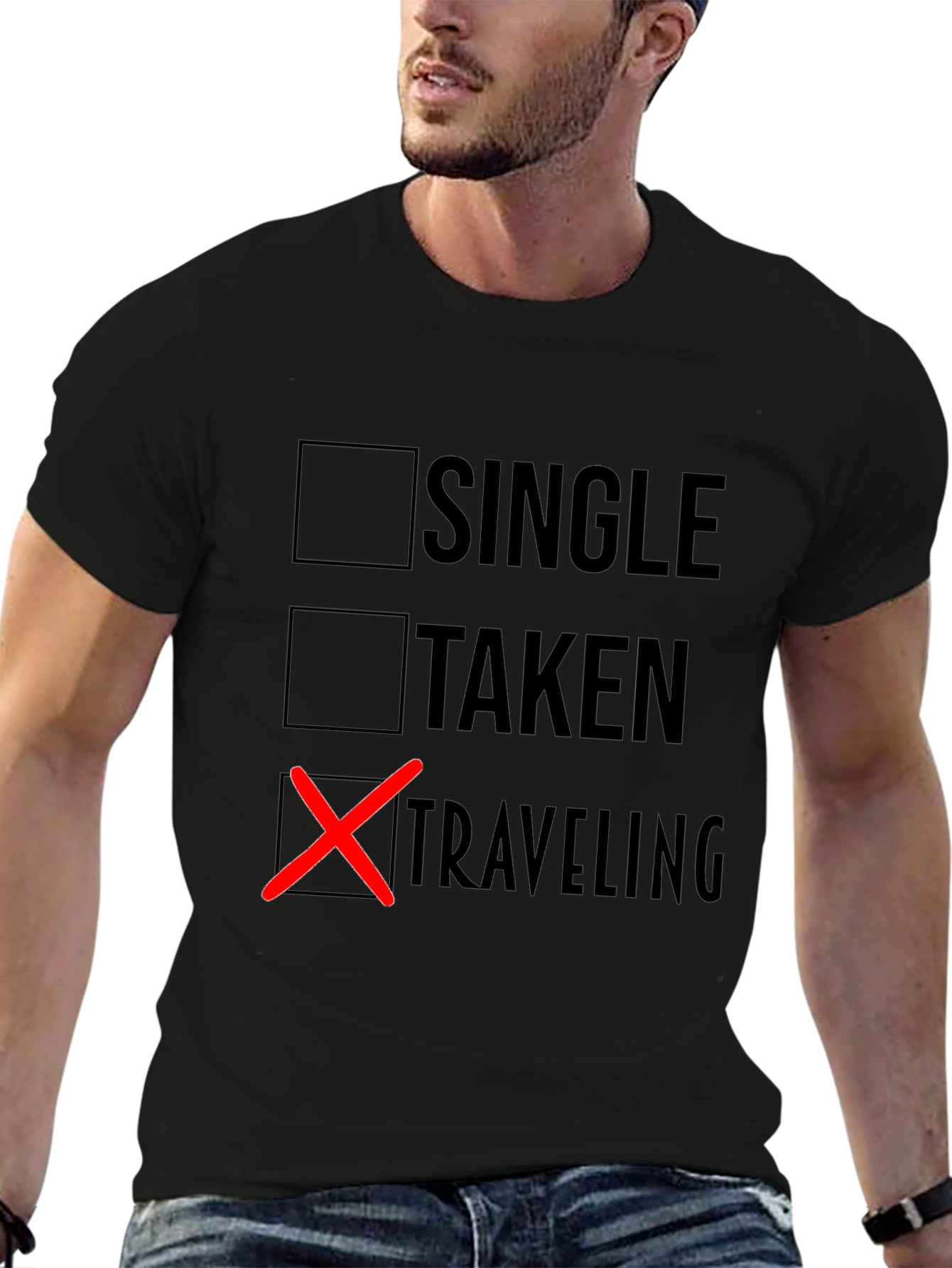 Traveling T-Shirt: Single Taken Traveling Design