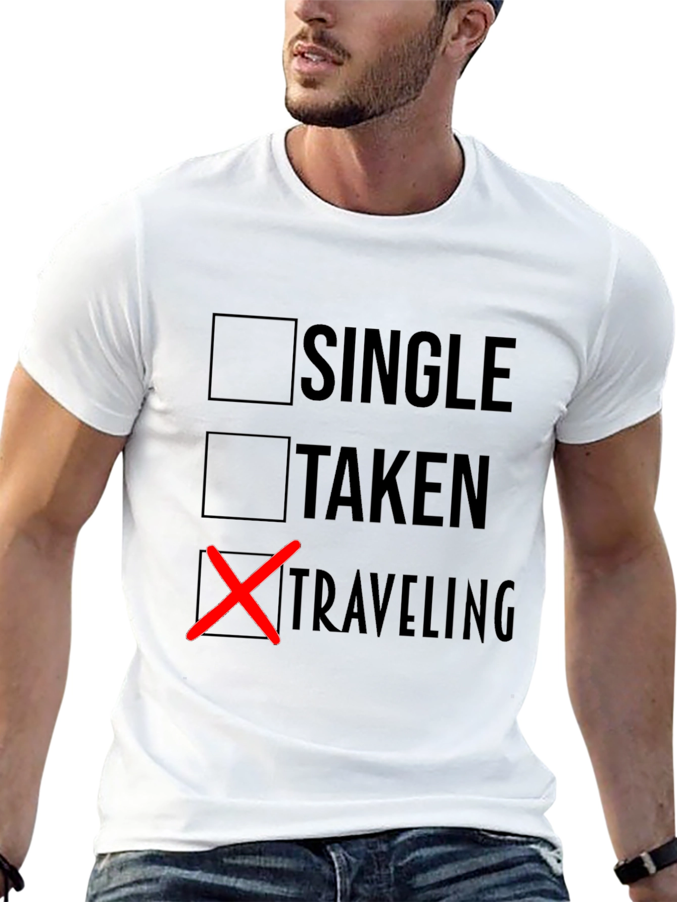 Traveling T-Shirt: Single Taken Traveling Design