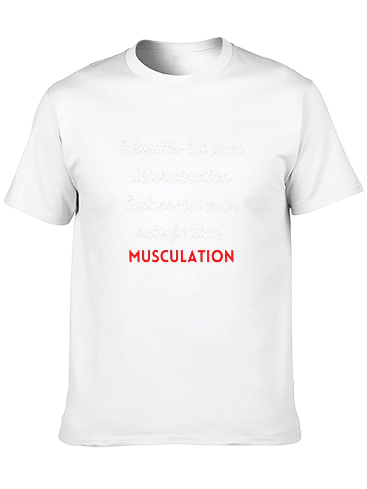 Motivational Workout T-Shirt - French Text