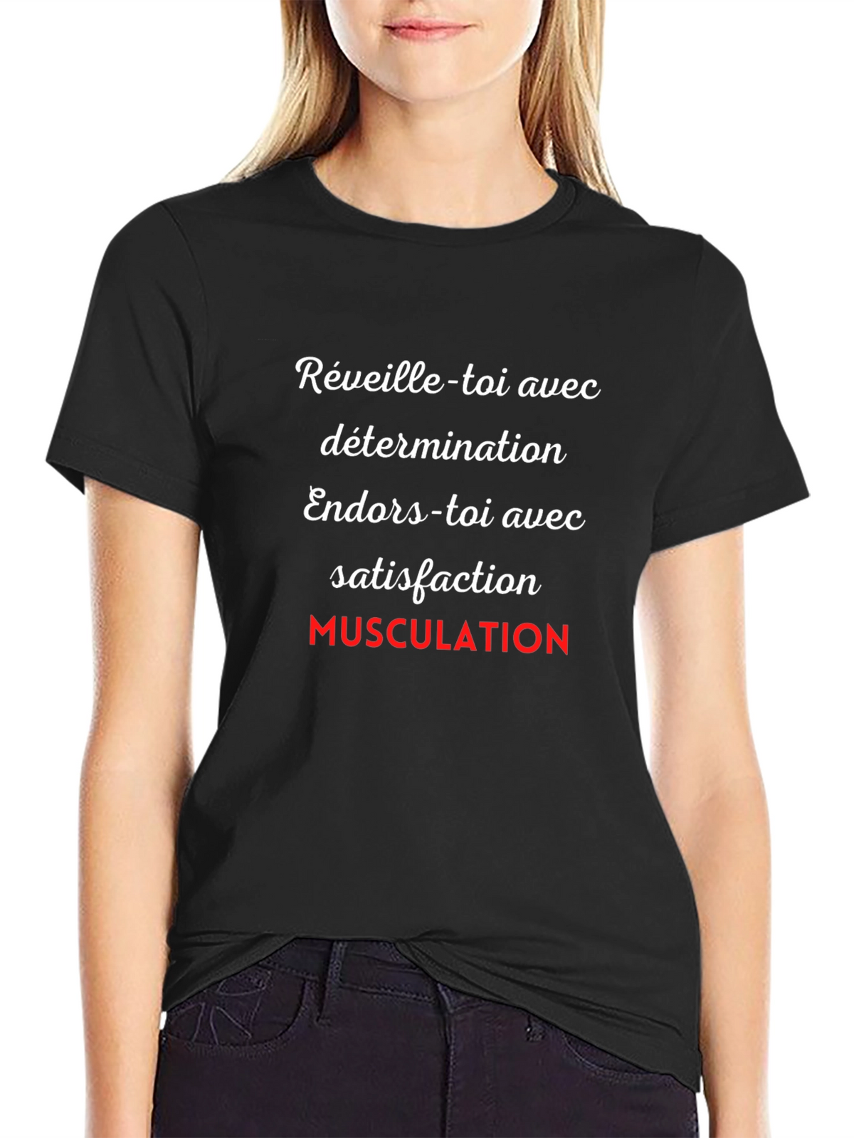 Motivational Workout T-Shirt - French Text