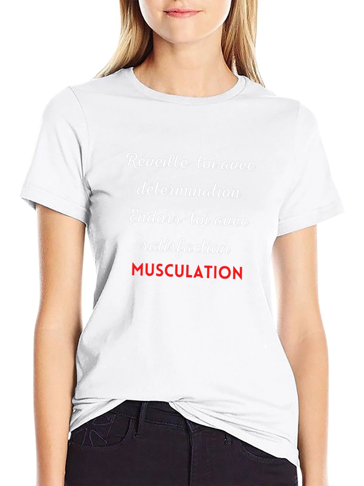 Motivational Workout T-Shirt - French Text