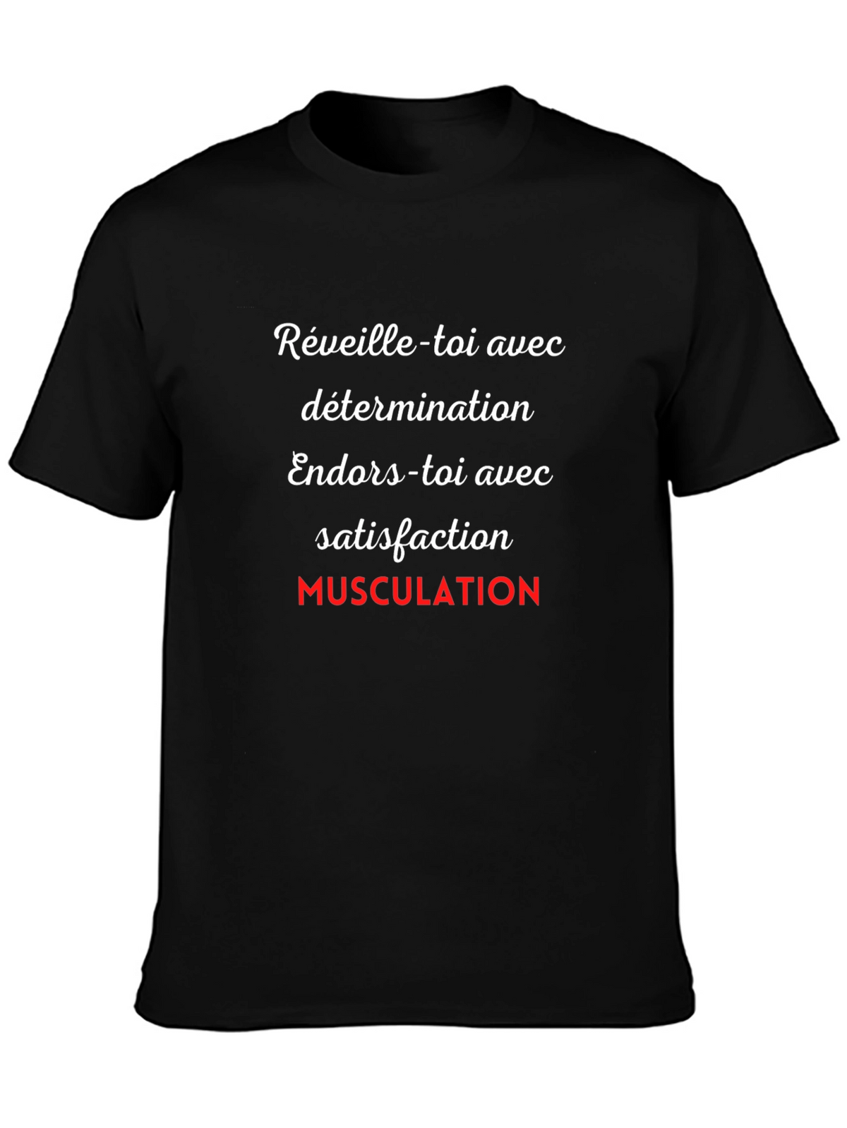 Motivational Workout T-Shirt - French Text