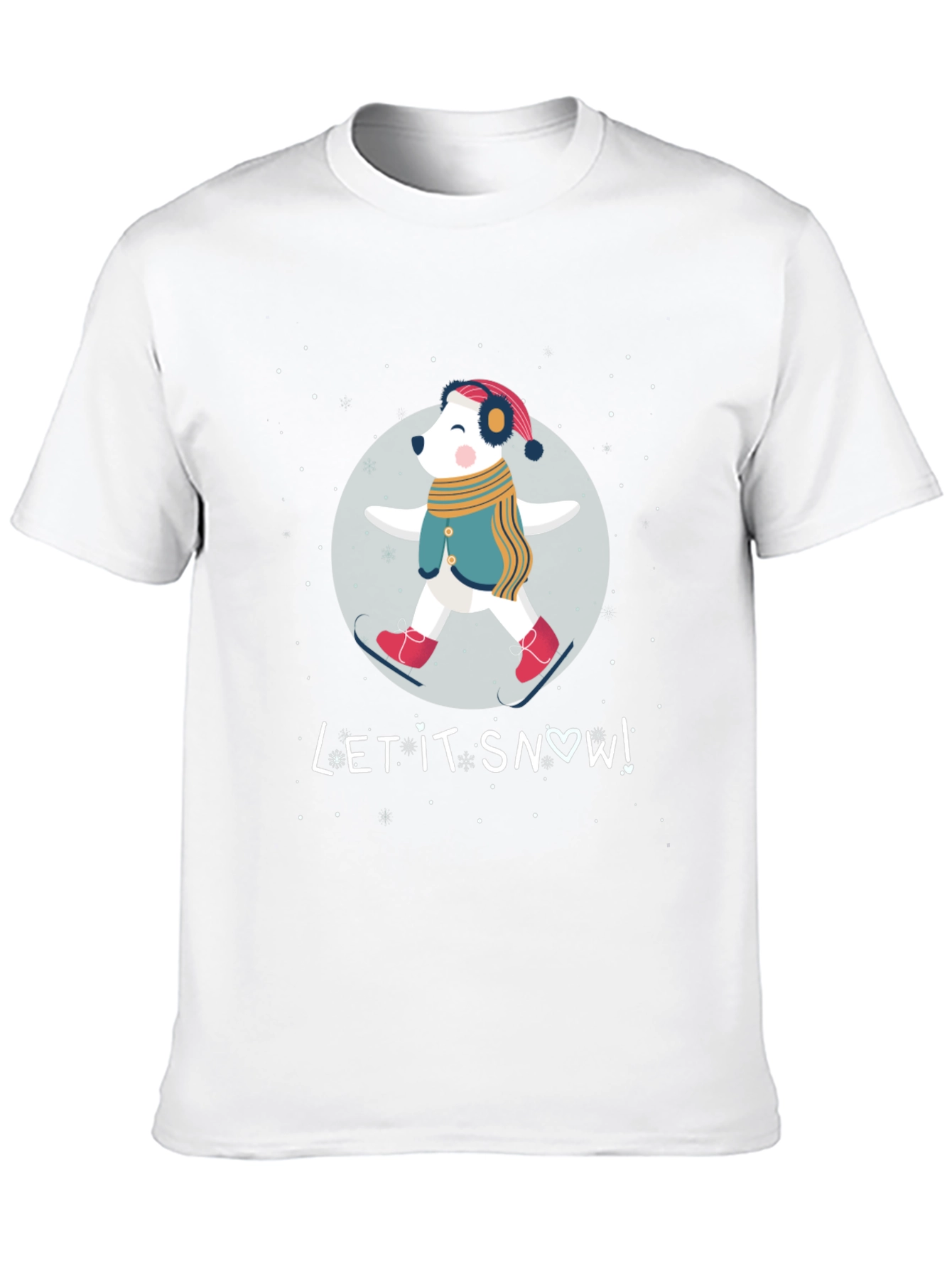 Let It Snow Bear Graphic T-Shirt