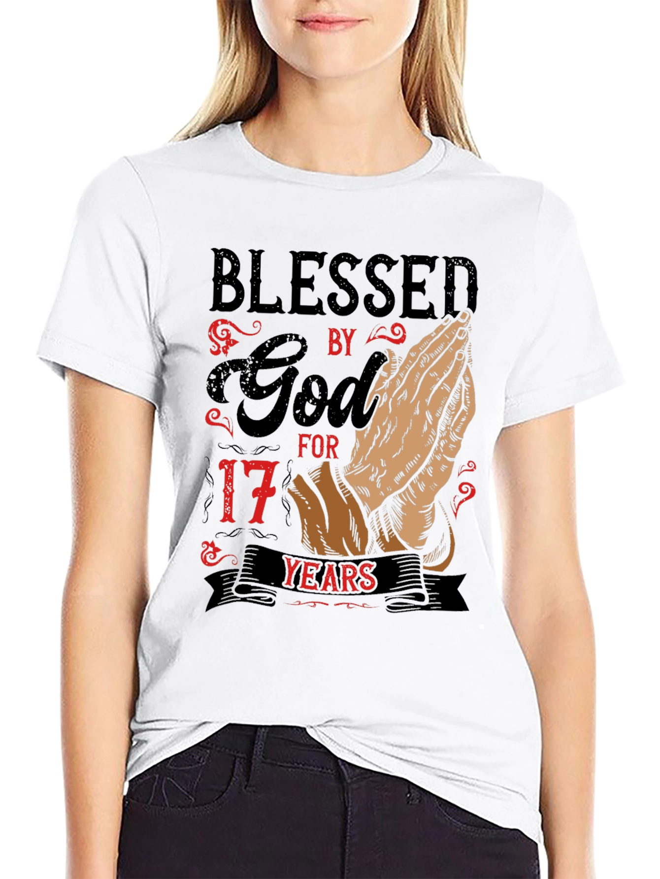 Blessed by God 17 Years Graphic Tee