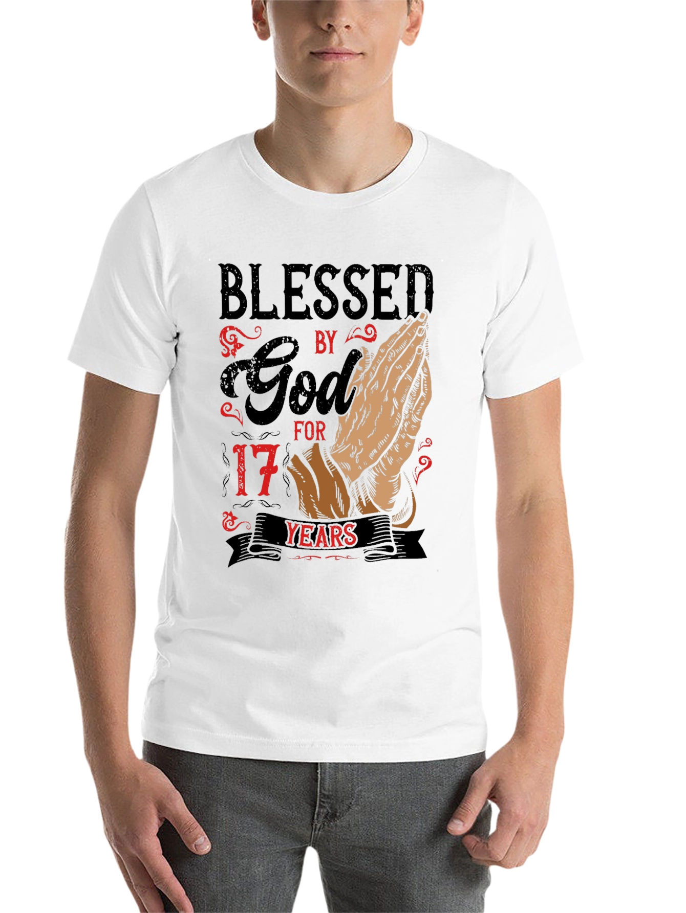Blessed by God 17 Years Graphic Tee