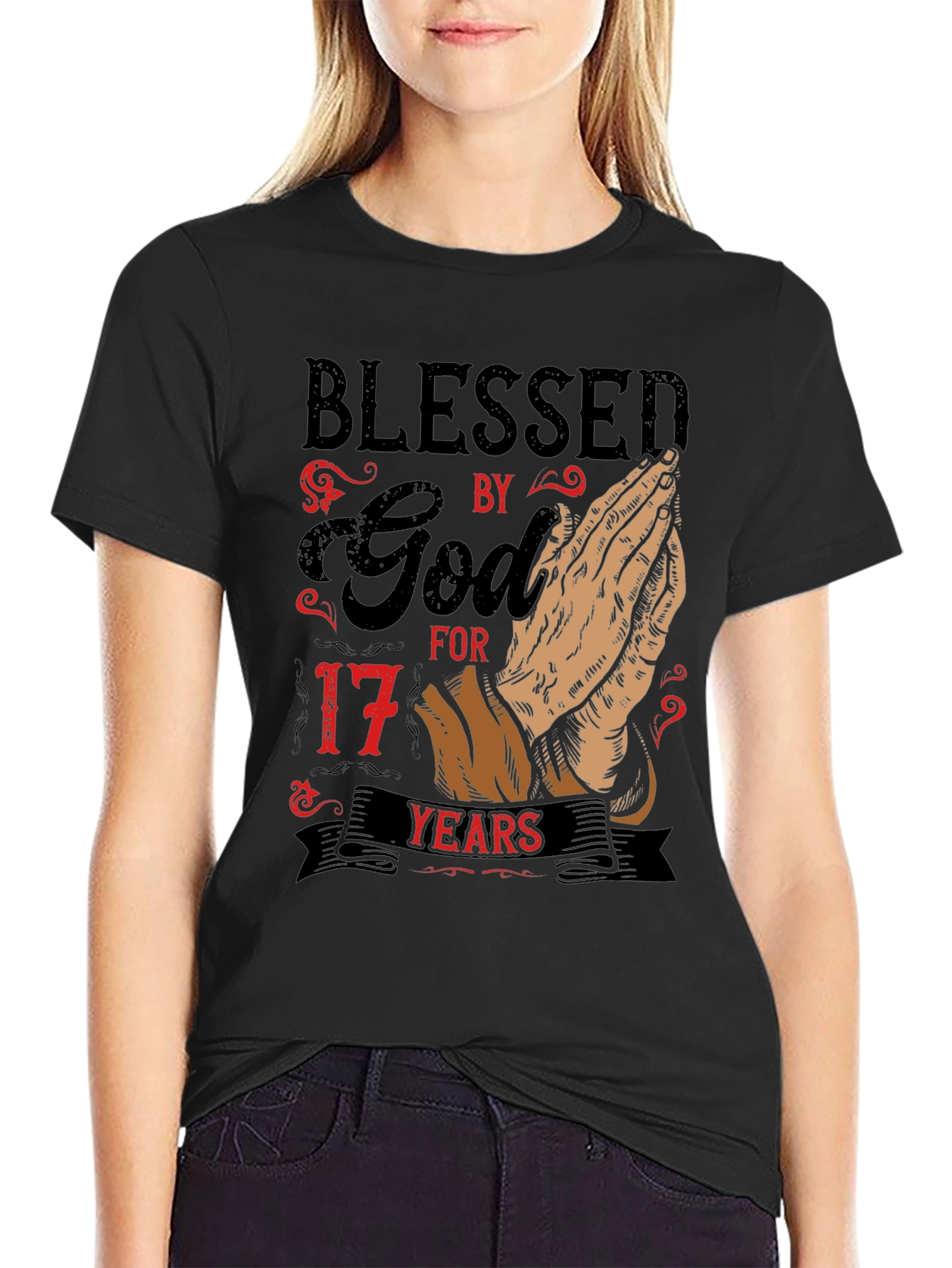 Blessed by God 17 Years Graphic Tee