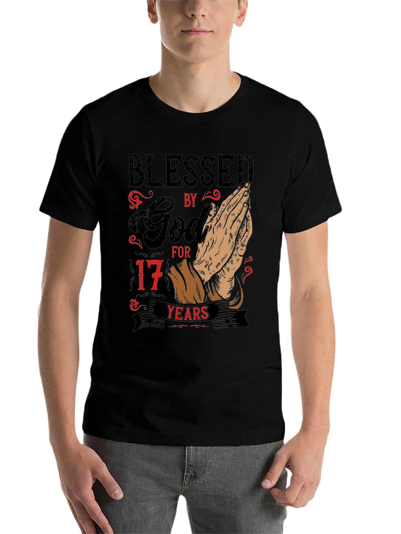 Blessed by God 17 Years Graphic Tee