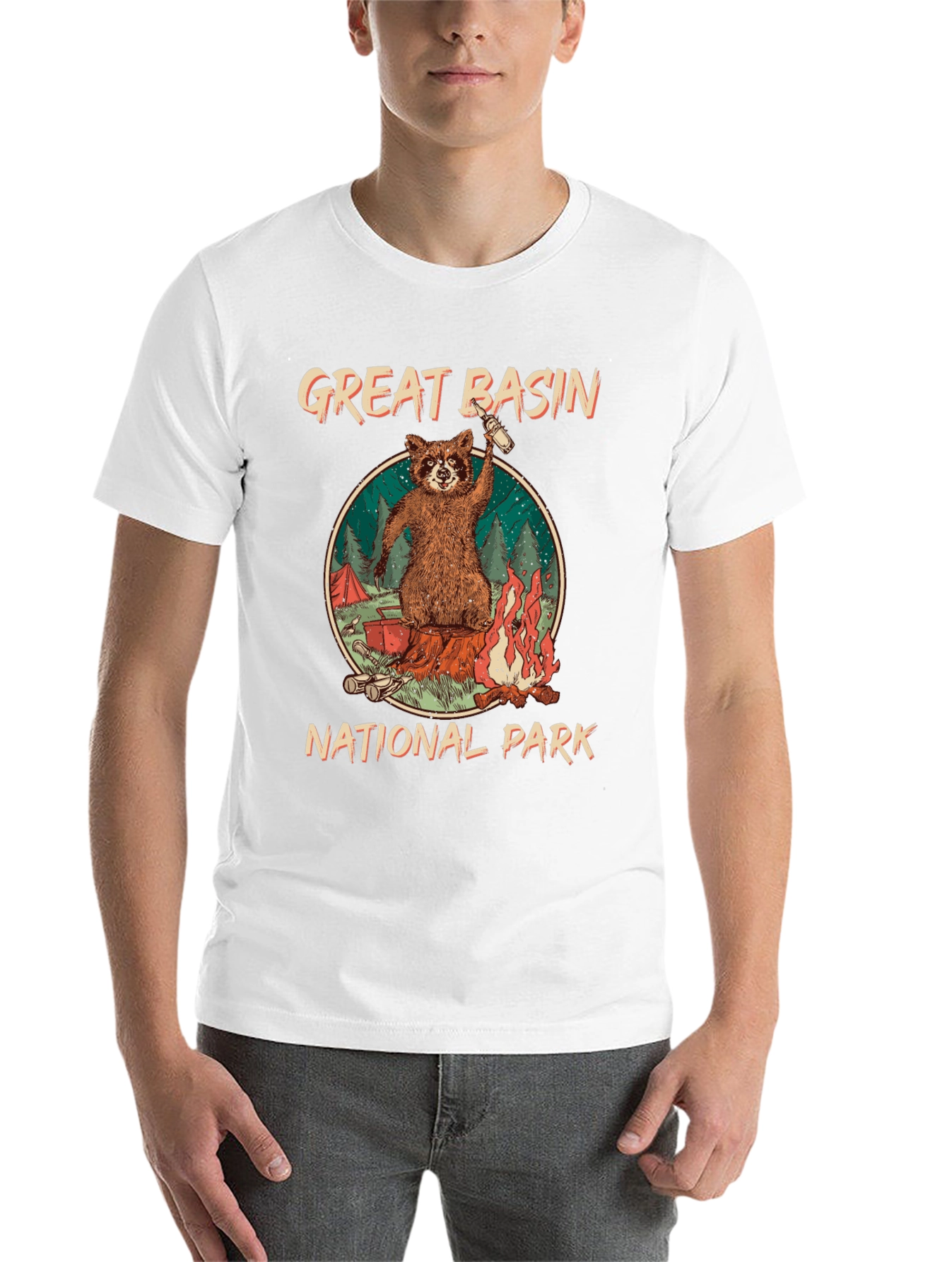 Great Basin National Park Raccoon Graphic Tee