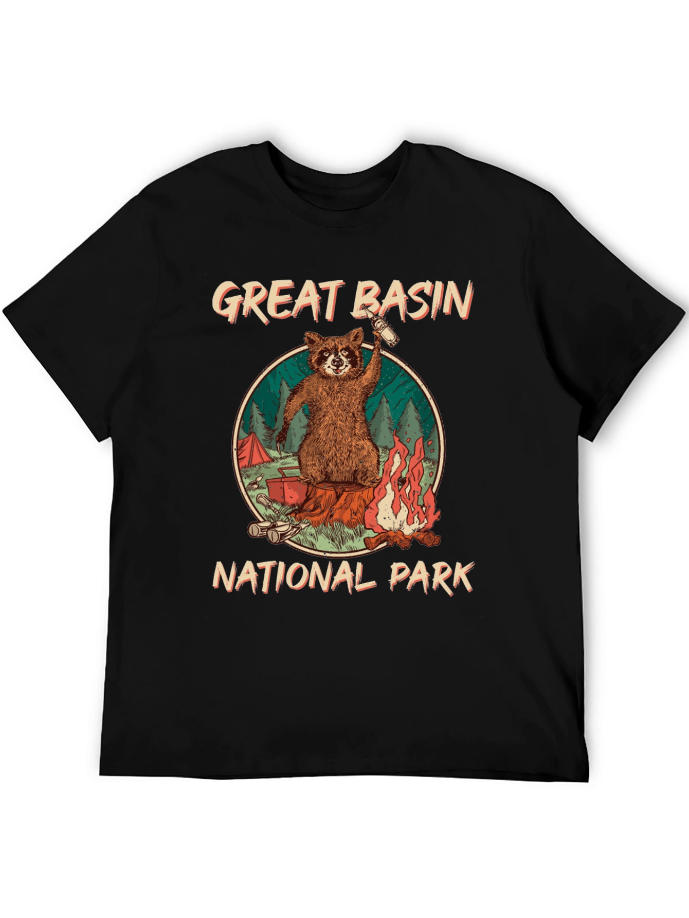 Great Basin National Park Raccoon Graphic Tee