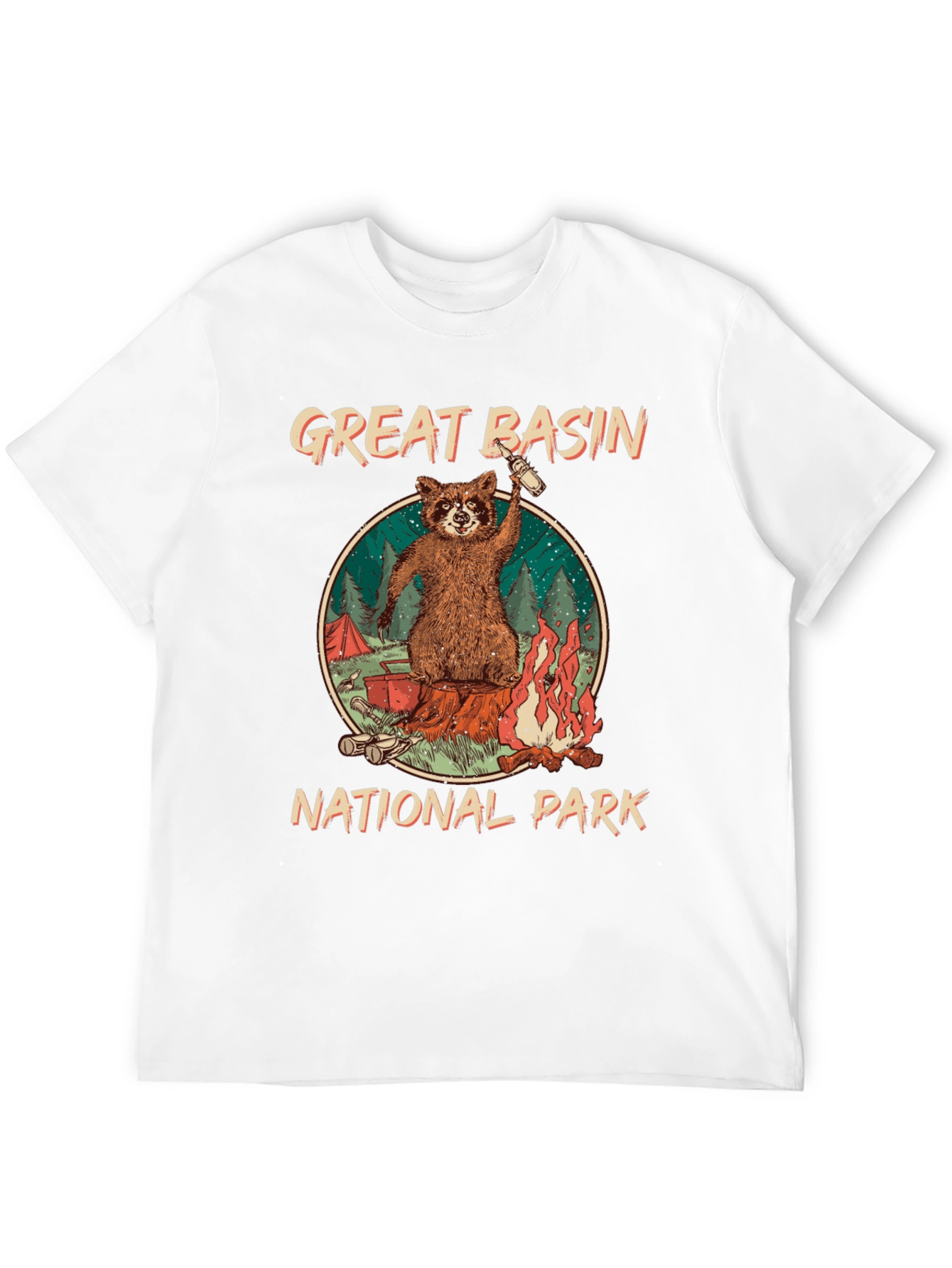 Great Basin National Park Raccoon Graphic Tee