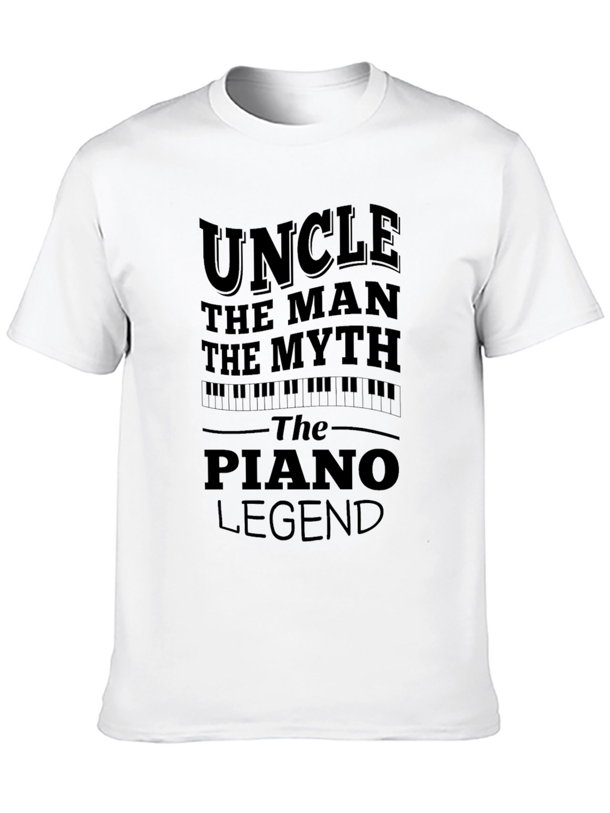 Uncle Piano Legend Black Graphic Tee