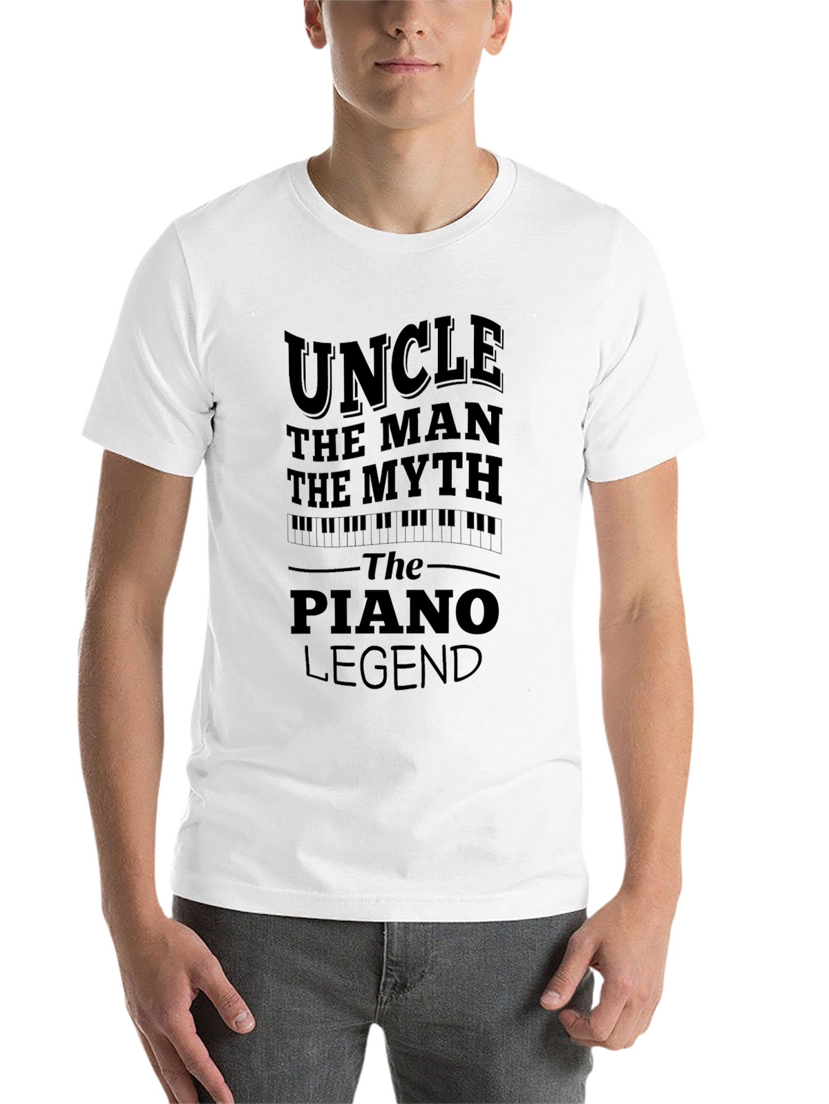 Uncle Piano Legend Black Graphic Tee