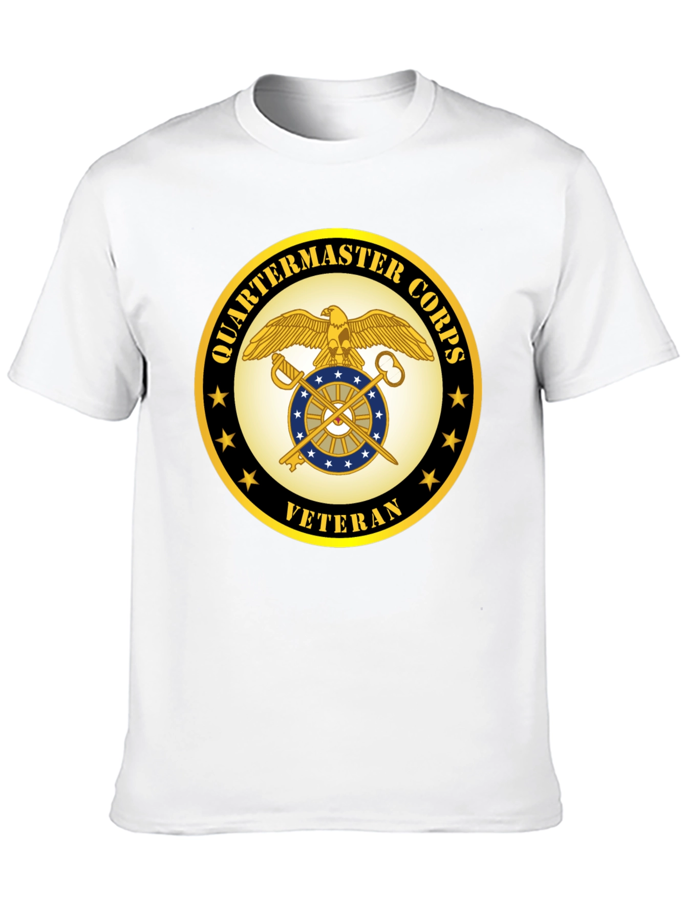 Quartermaster Corps Veteran Black T-Shirt