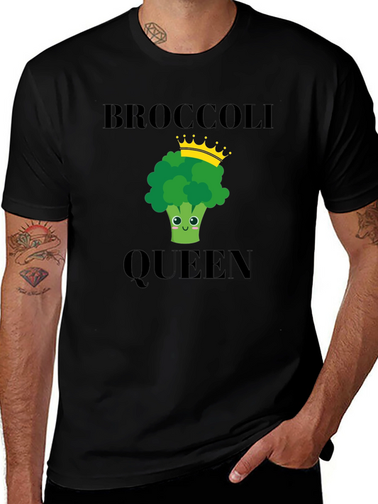 Broccoli Queen T-Shirt - Funny Vegetarian Tee