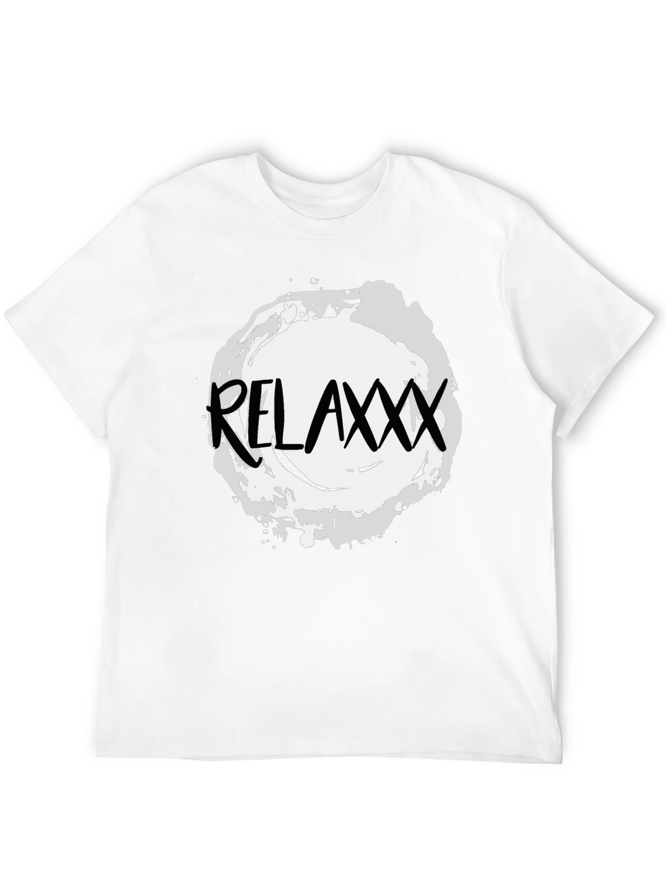 Relaxxx Black T-Shirt - Casual Graphic Tee