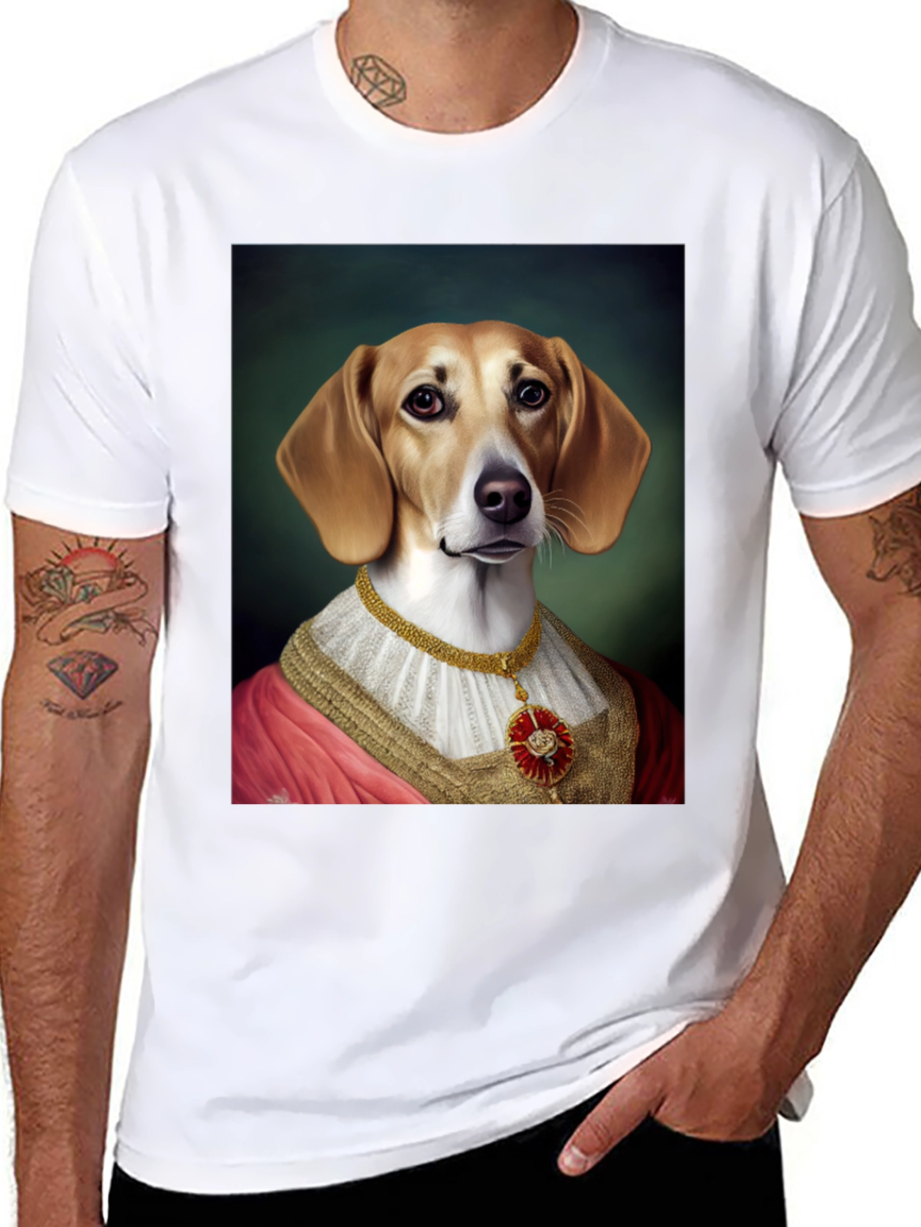Regal Dog Portrait T-Shirt