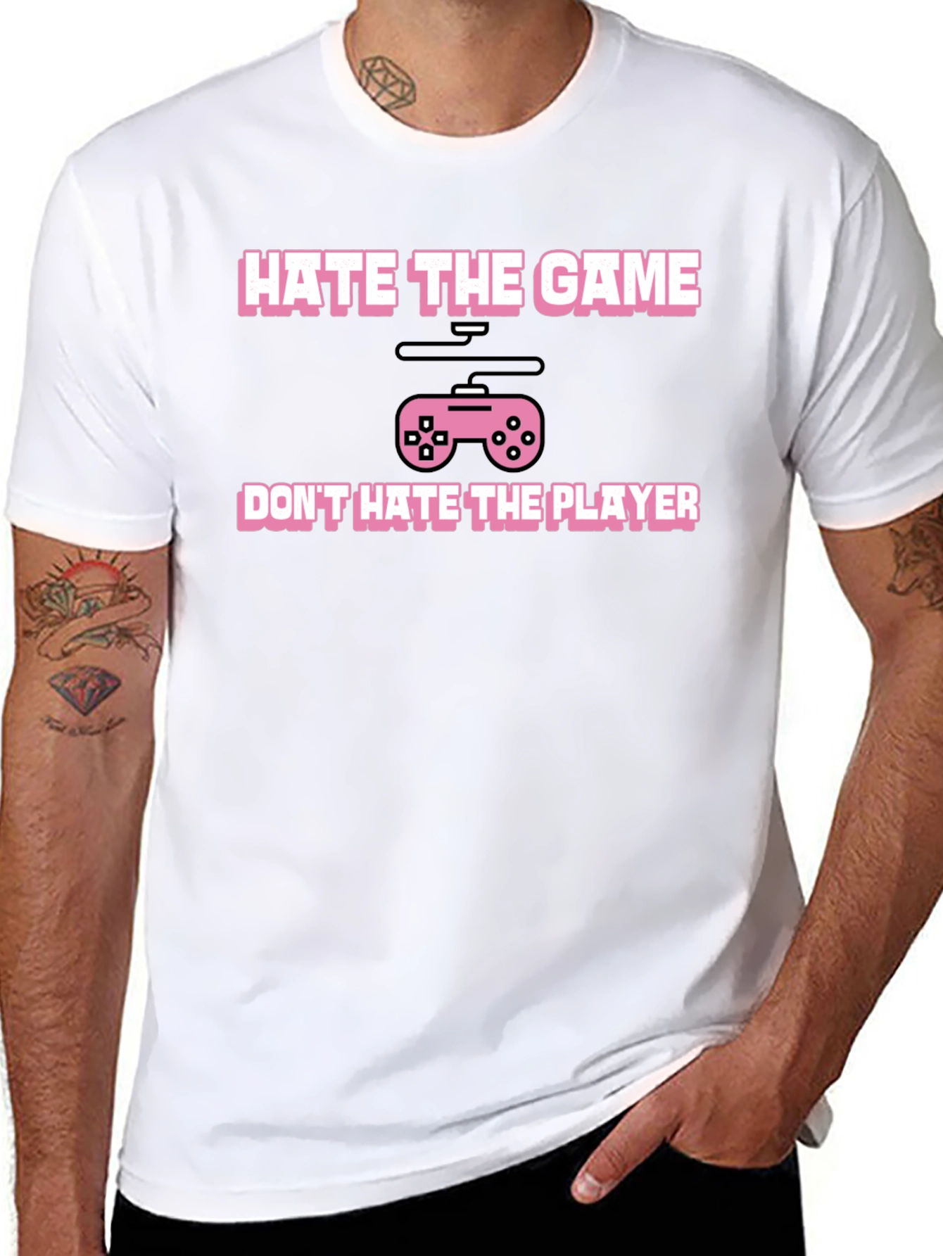 Hate The Game Not The Player Black T-Shirt