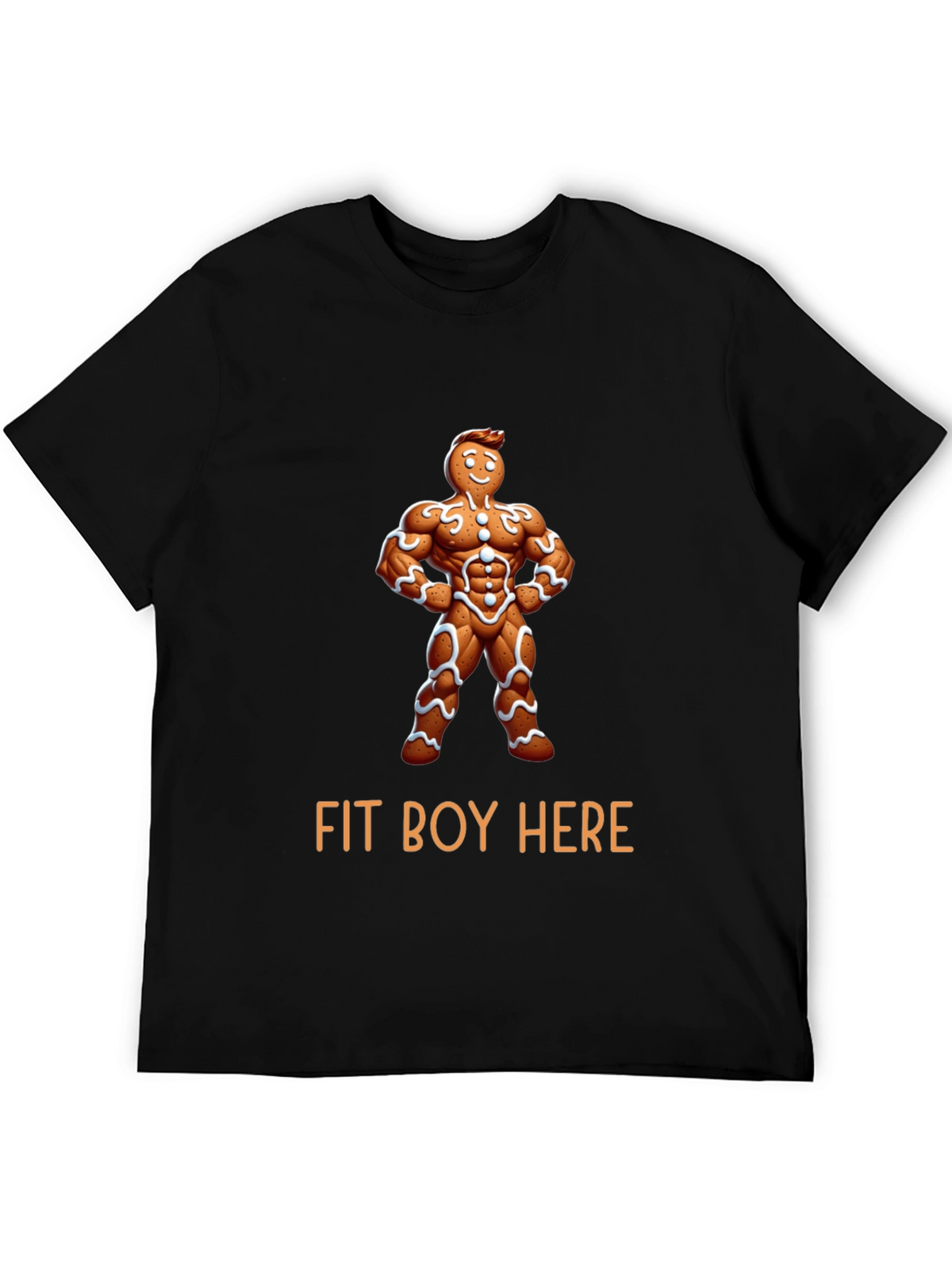 Fit Boy Gingerbread Man Graphic Tee