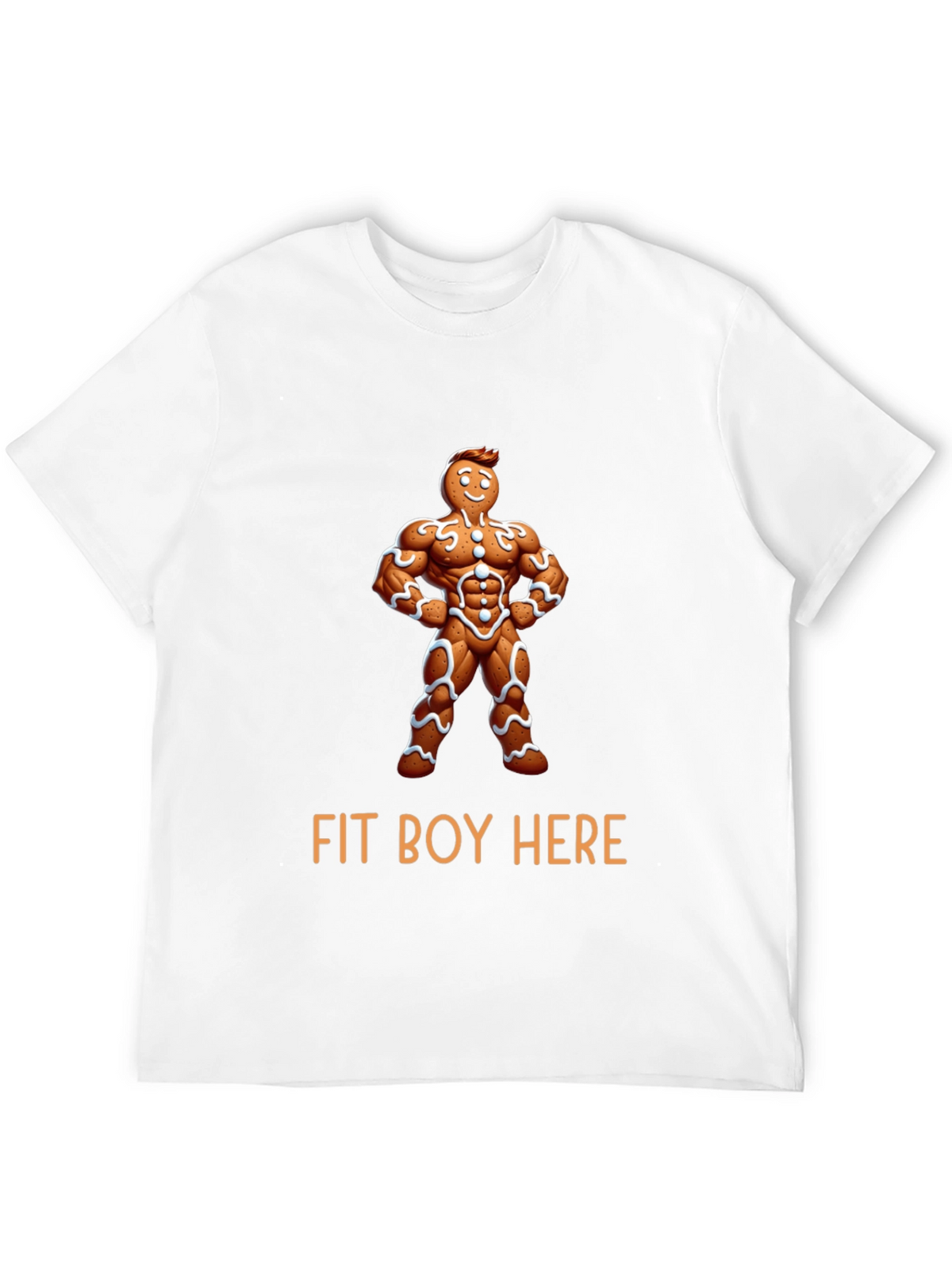 Fit Boy Gingerbread Man Graphic Tee