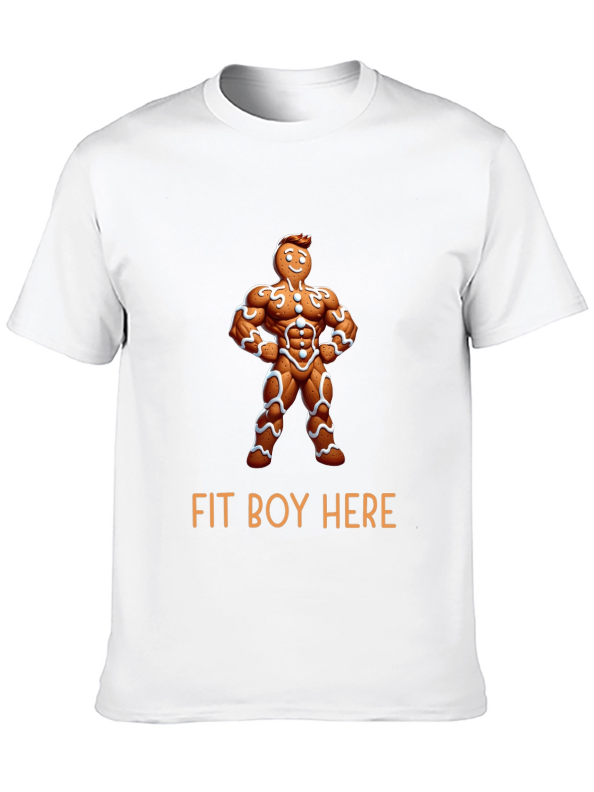 Fit Boy Gingerbread Man Graphic Tee