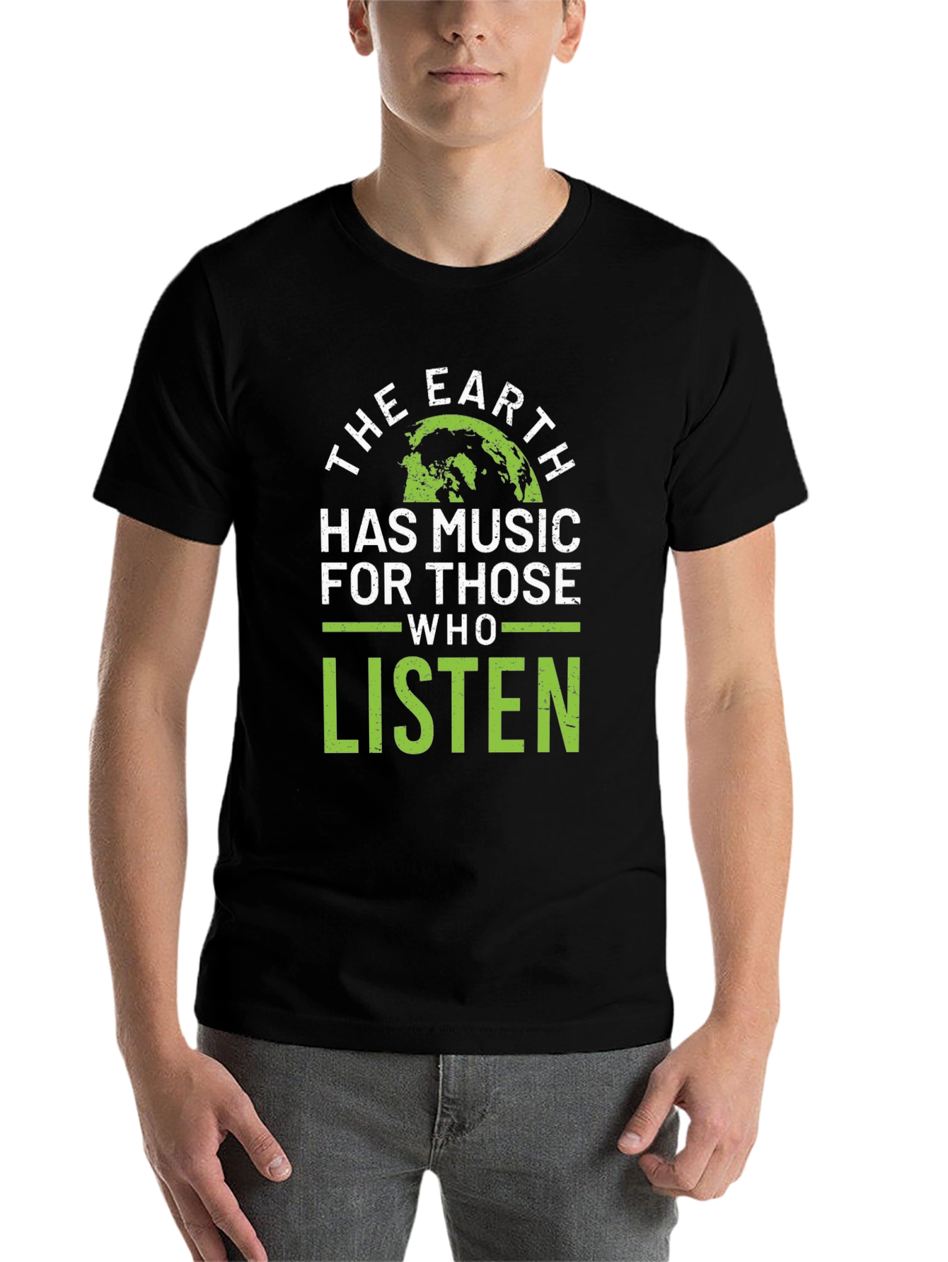 The Earth Has Music T-Shirt - Green