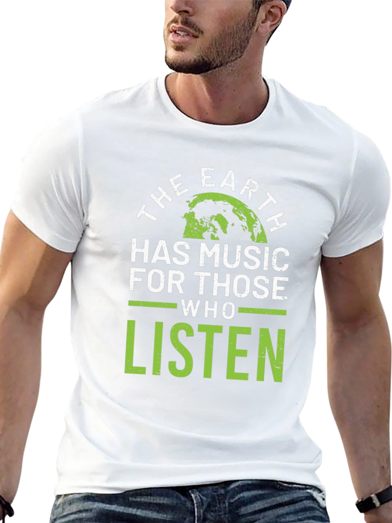 The Earth Has Music T-Shirt - Green