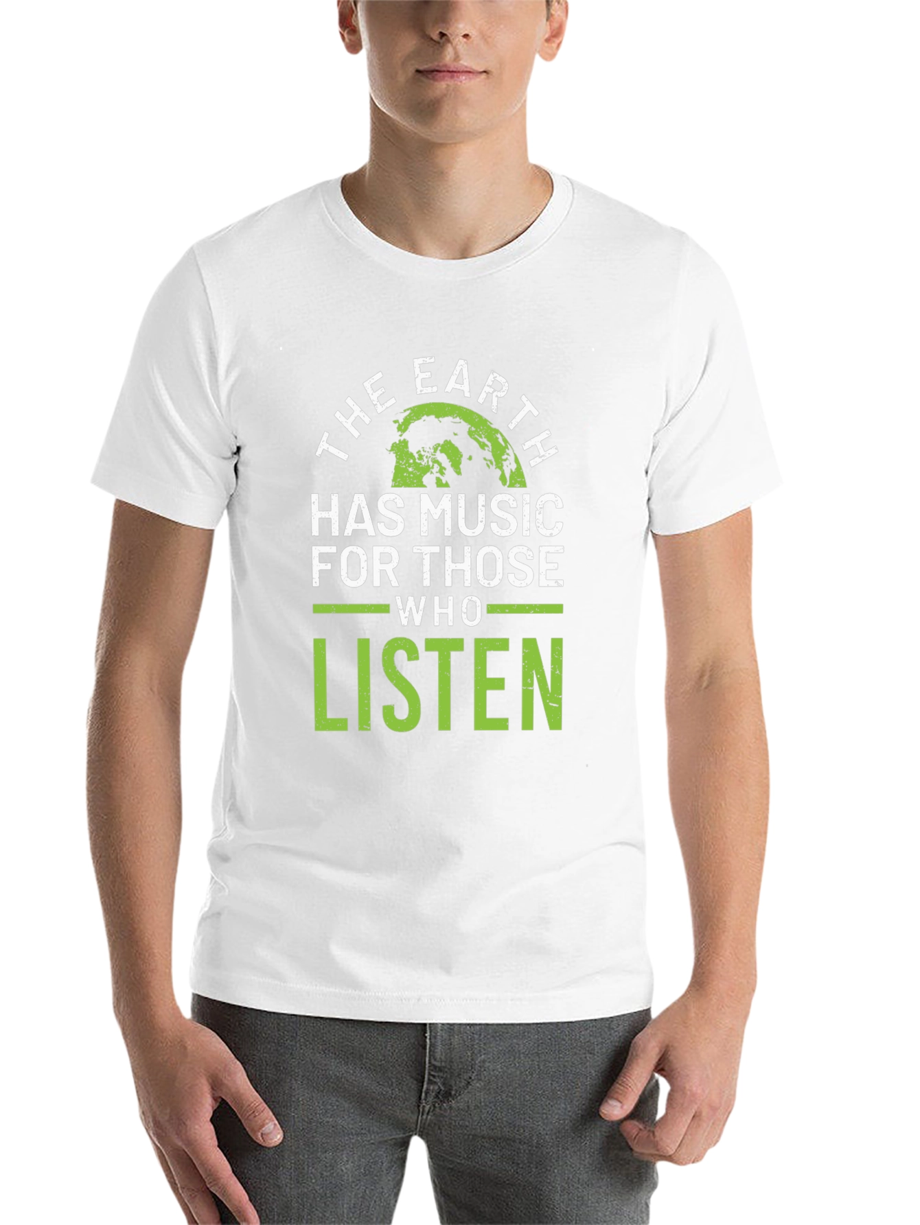 The Earth Has Music T-Shirt - Green