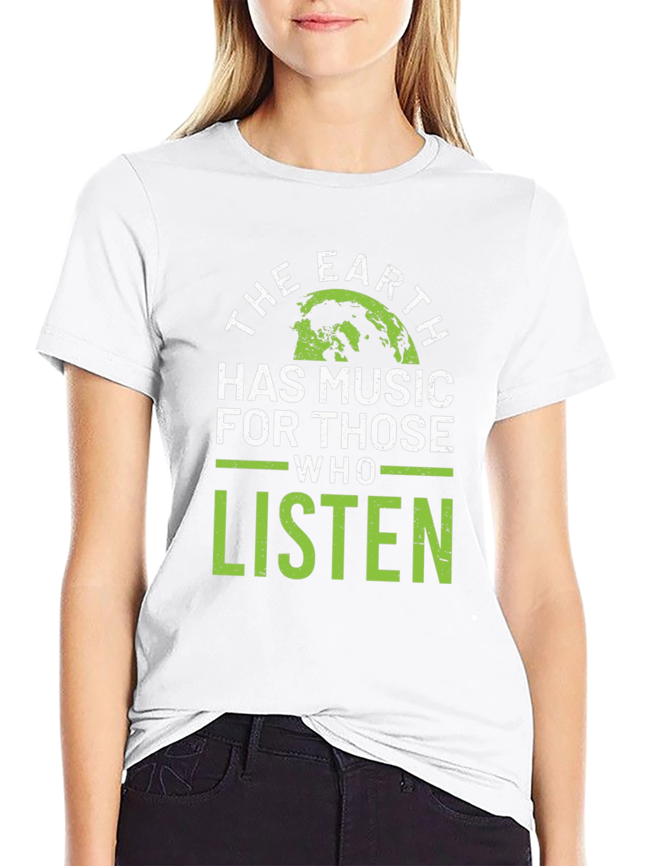 The Earth Has Music T-Shirt - Green