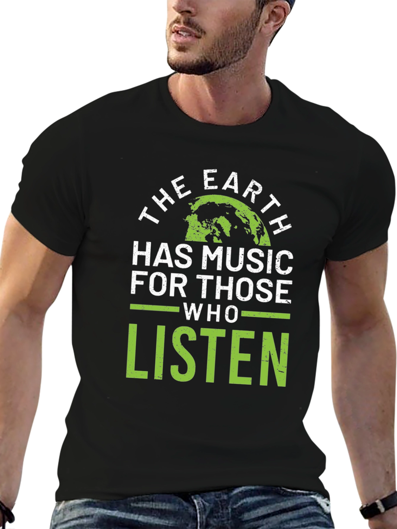 The Earth Has Music T-Shirt - Green