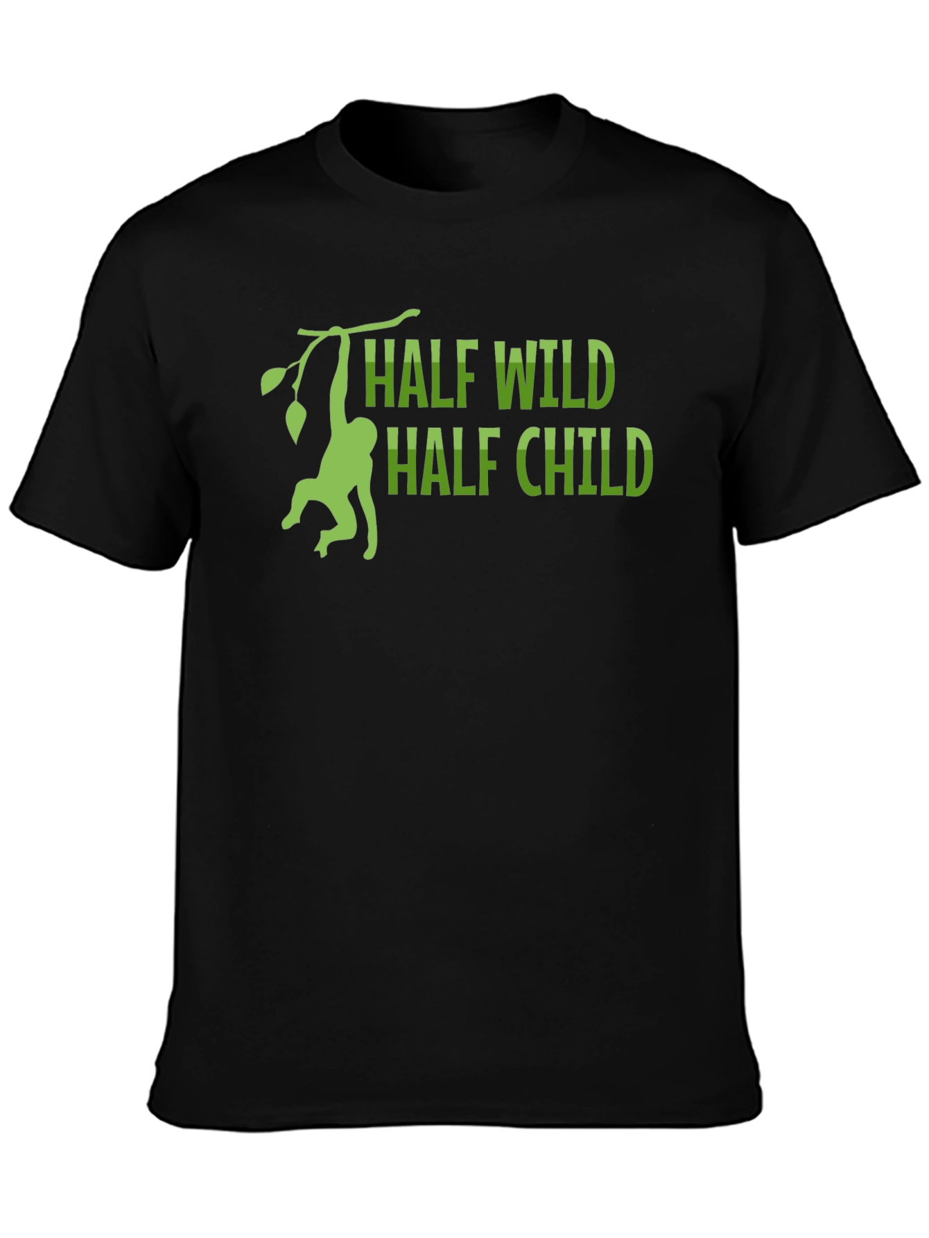 Half Wild Half Child T-Shirt - Monkey Design
