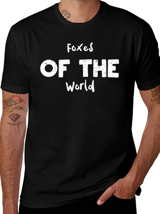 Foxes Of The World - Graphic Print T-Shirt
