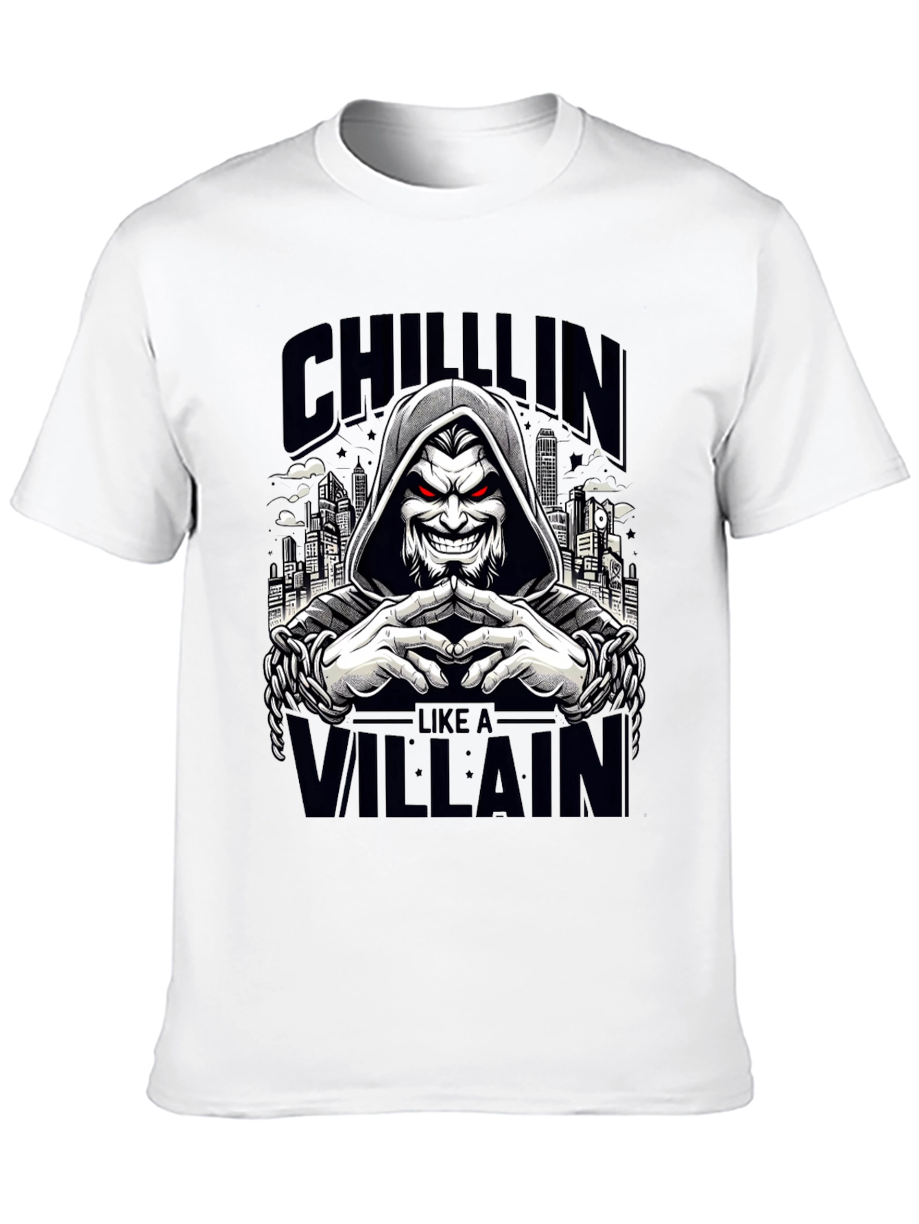 Chillin Like a Villain Graphic Tee - Black