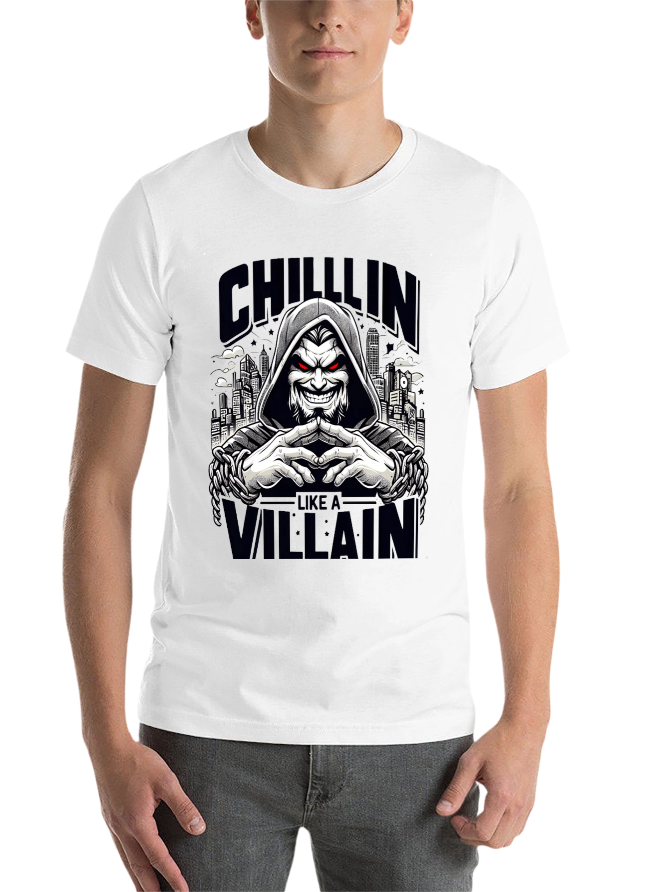 Chillin Like a Villain Graphic Tee - Black